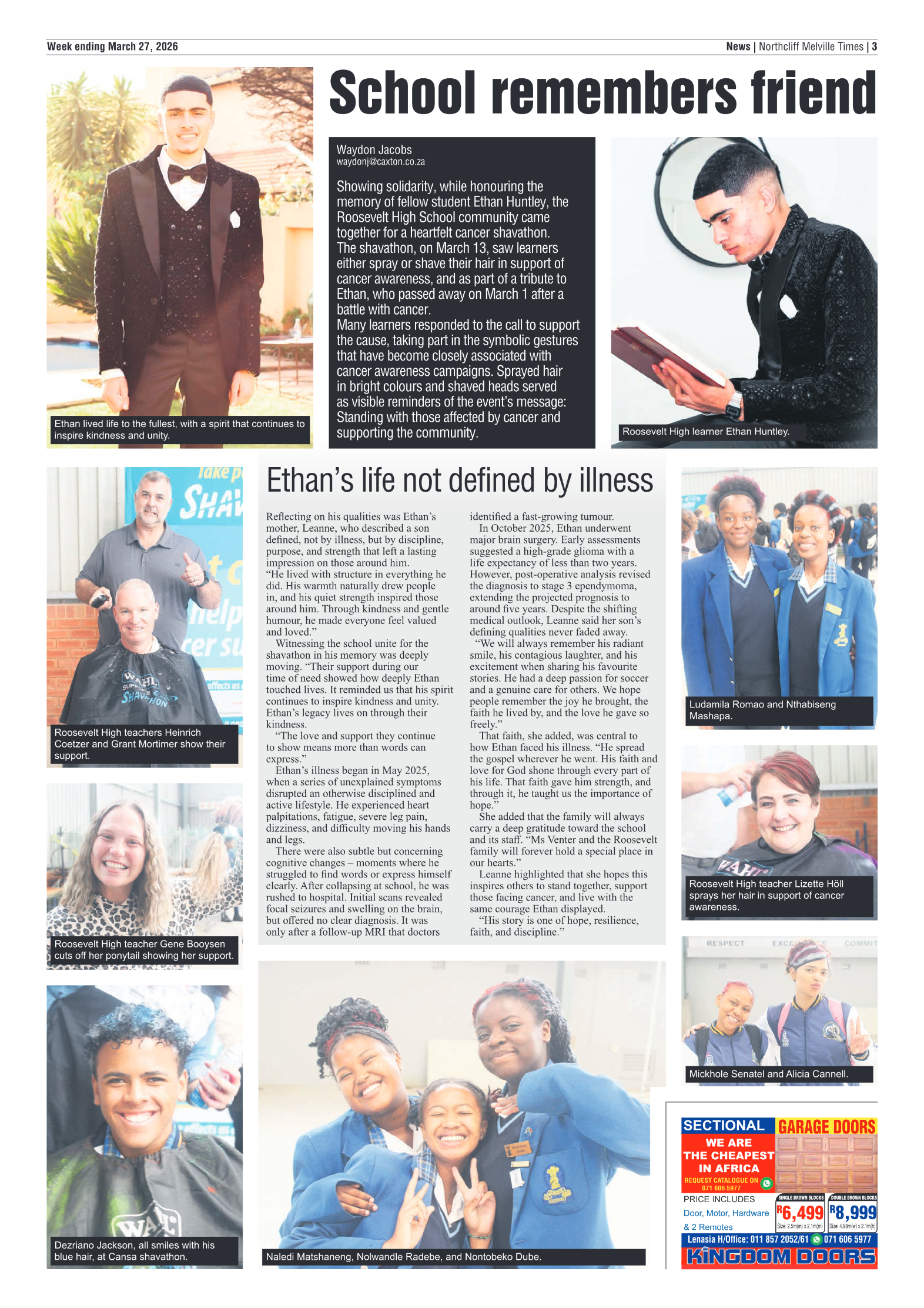 Northcliff Melville Times 27 March 2026 page 3