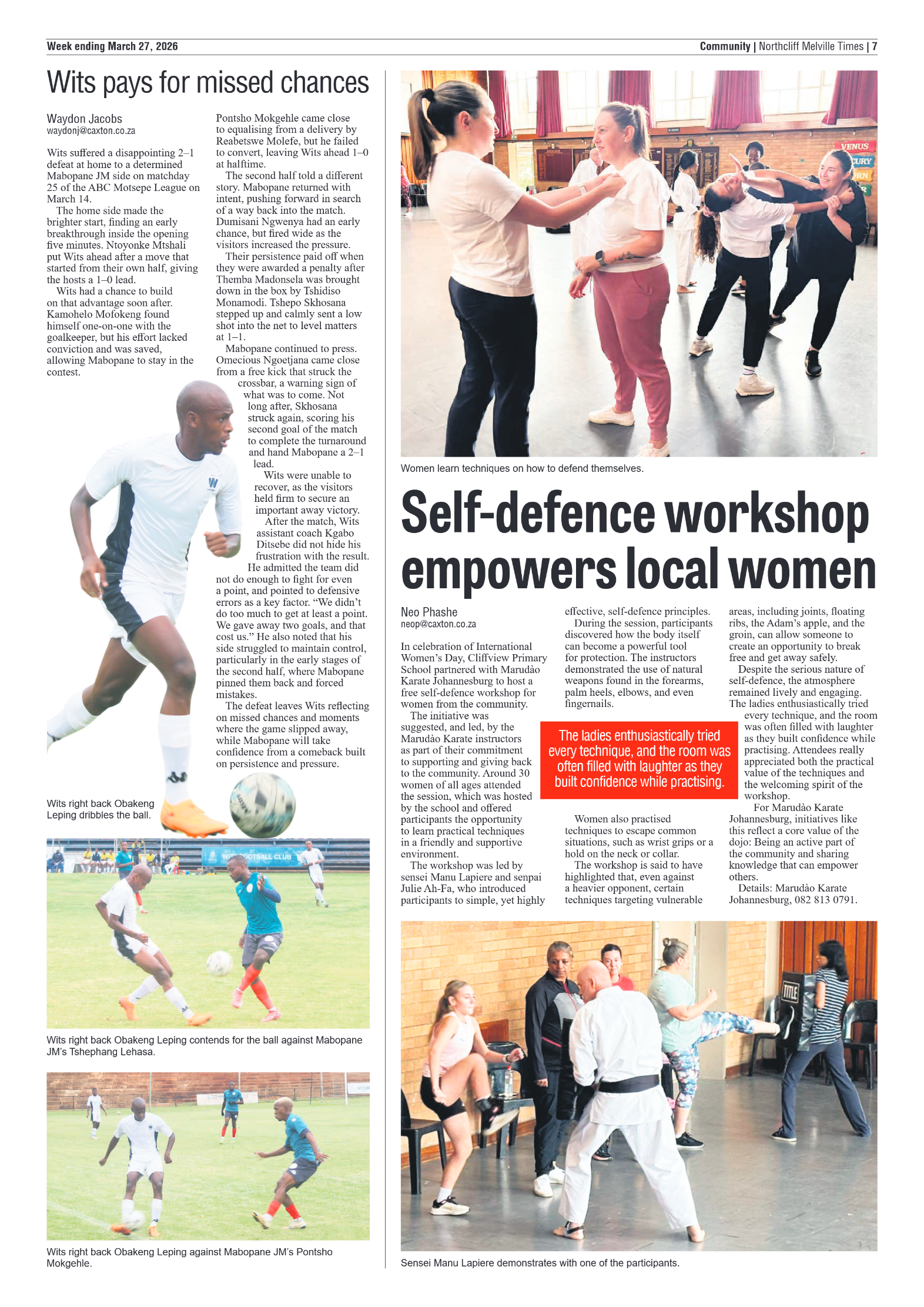 Northcliff Melville Times 27 March 2026 page 7