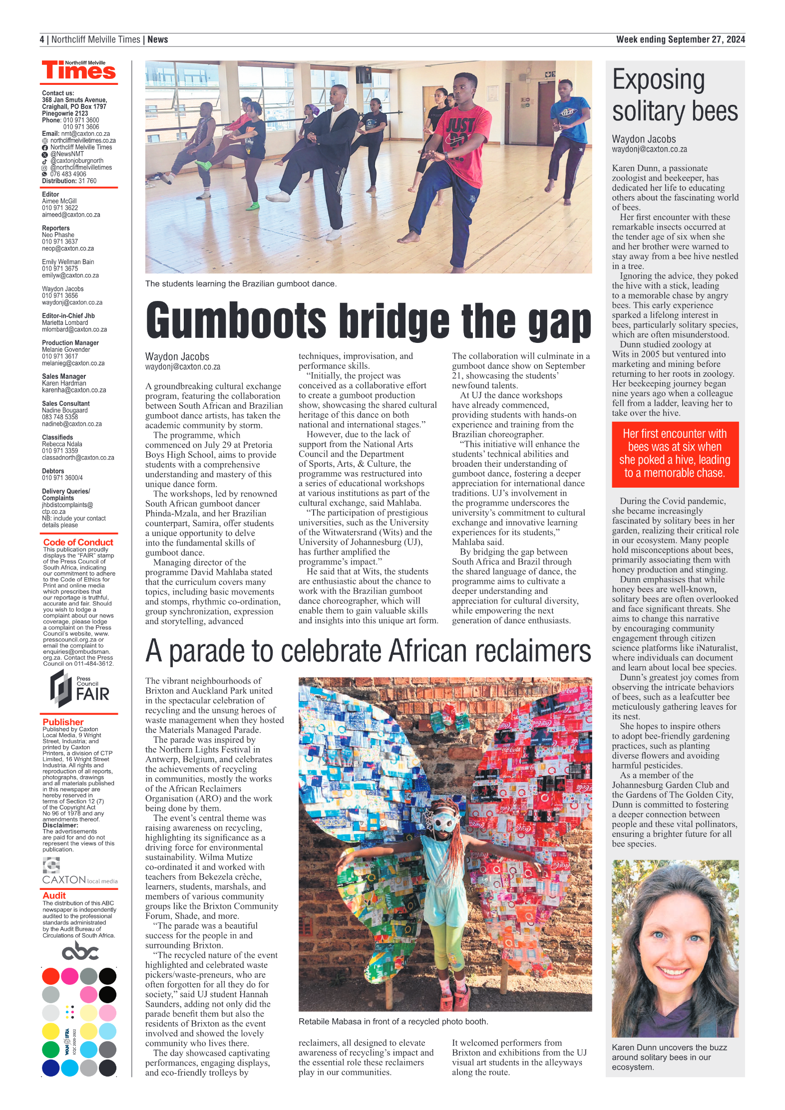 Northcliff Melville Times 27 September 2024 page 4