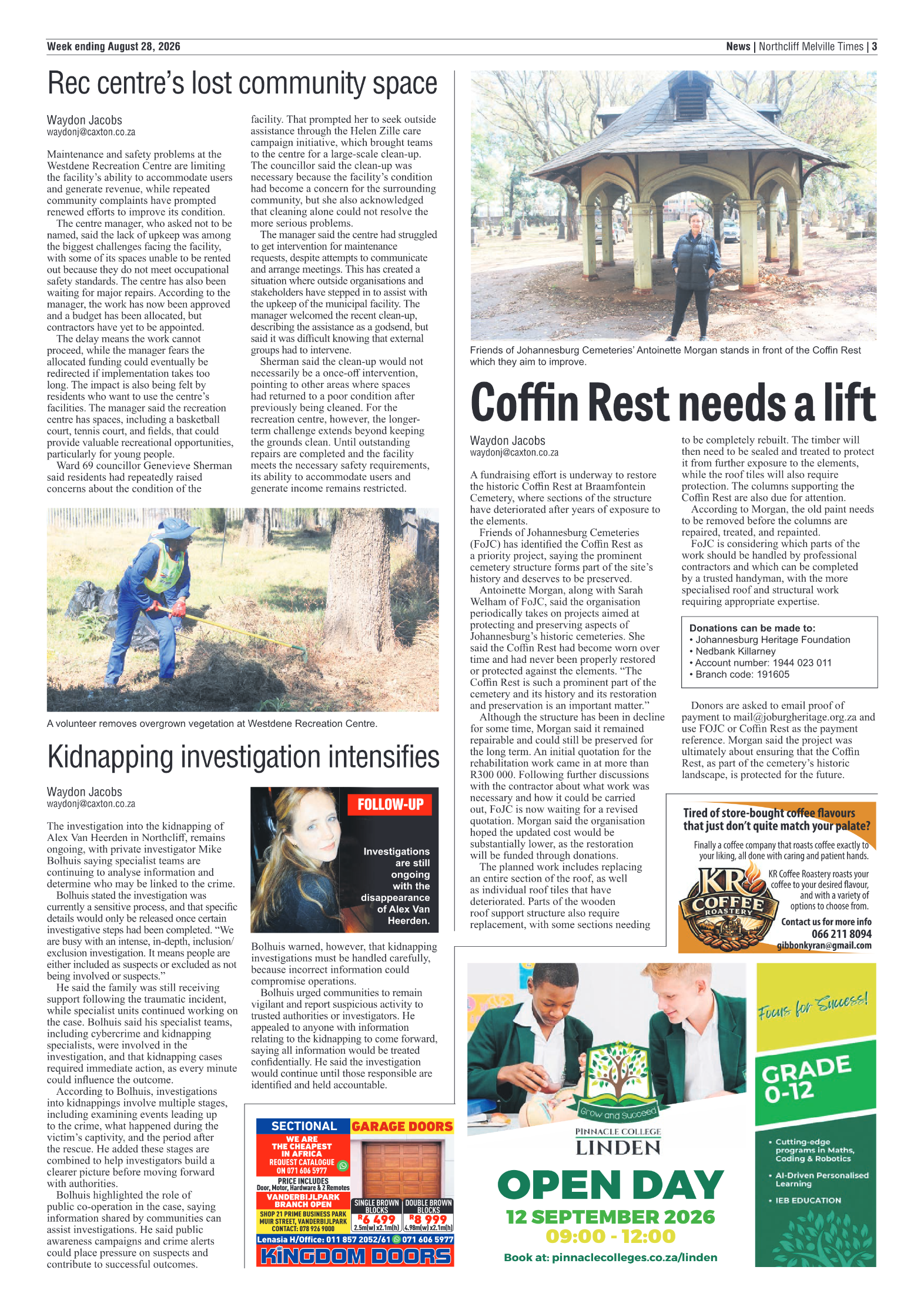 Northcliff Melville Times 28 August 2026 page 3