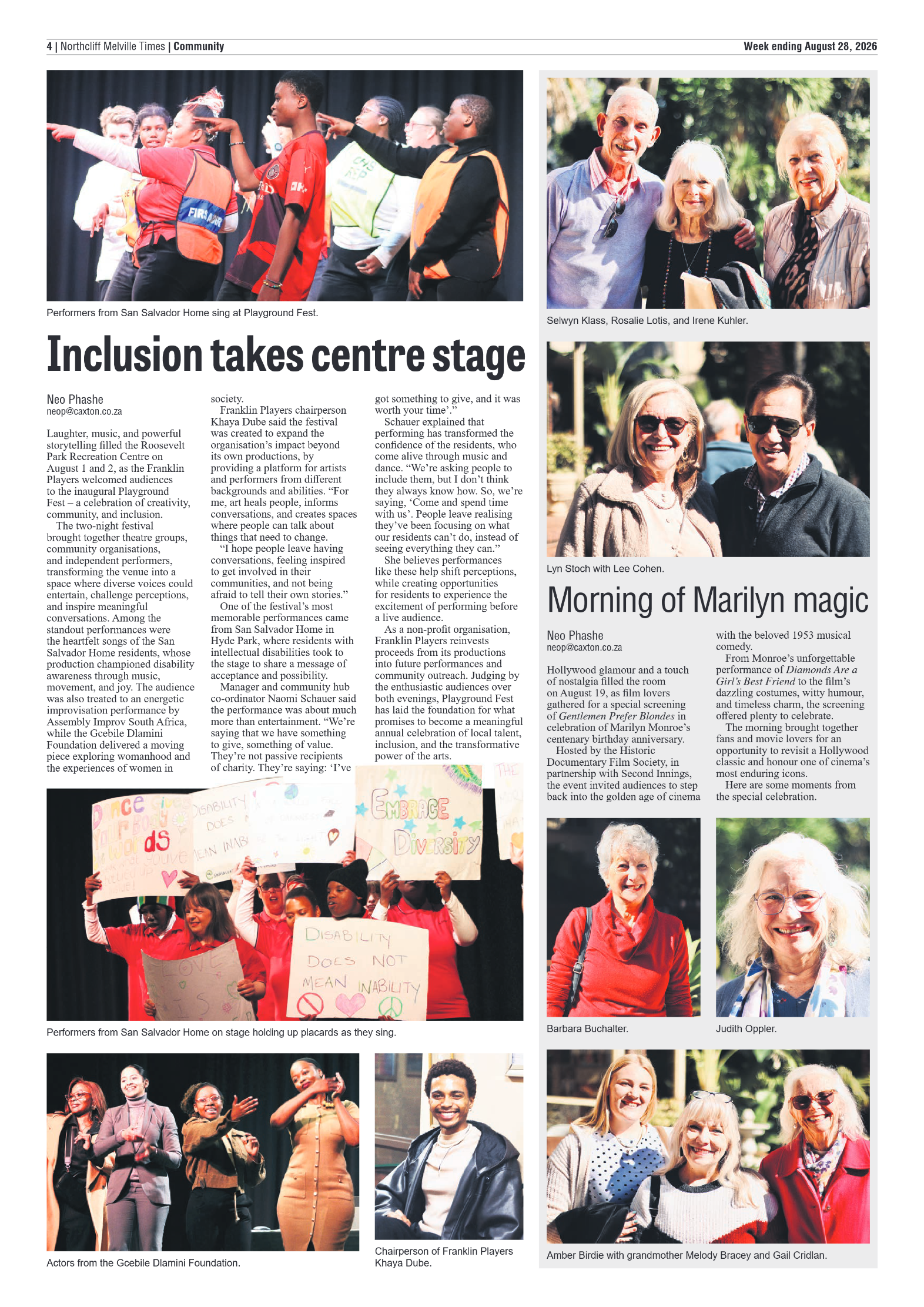 Northcliff Melville Times 28 August 2026 page 4