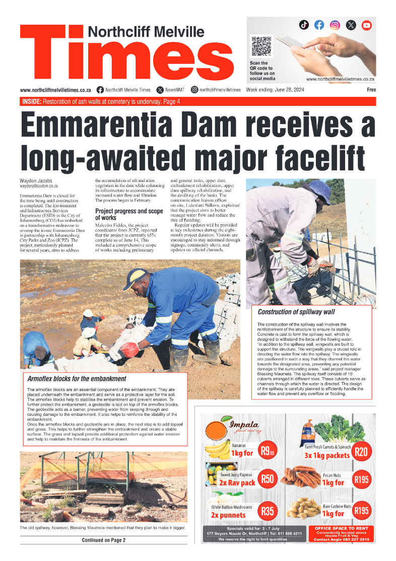 Northcliff Melville Times 28 June 2024 page 1