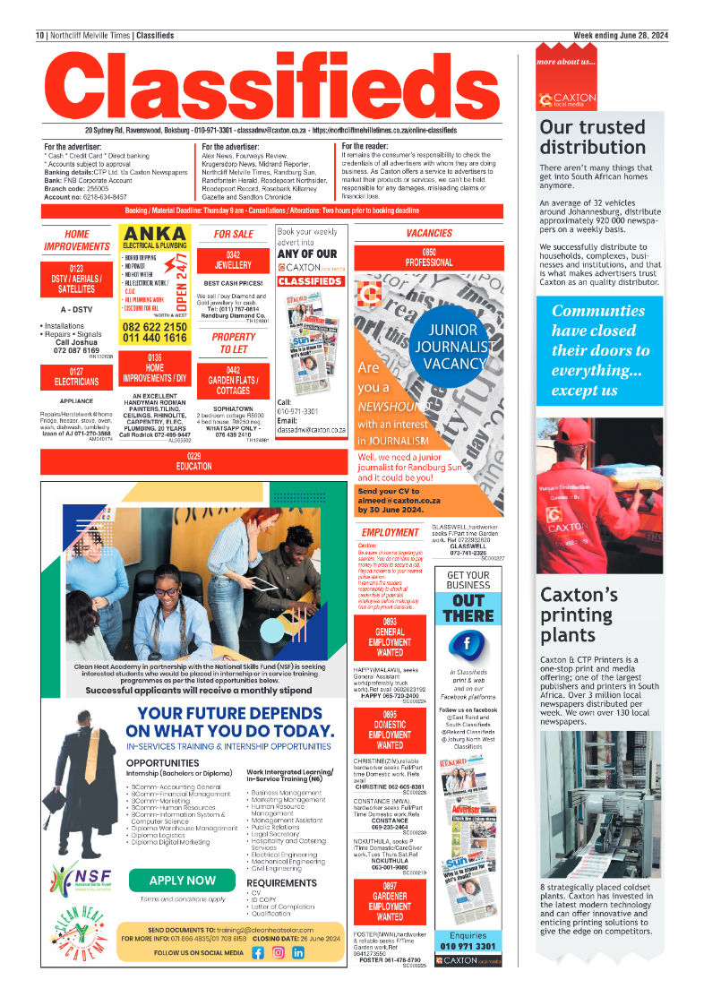 Northcliff Melville Times 28 June 2024 page 10