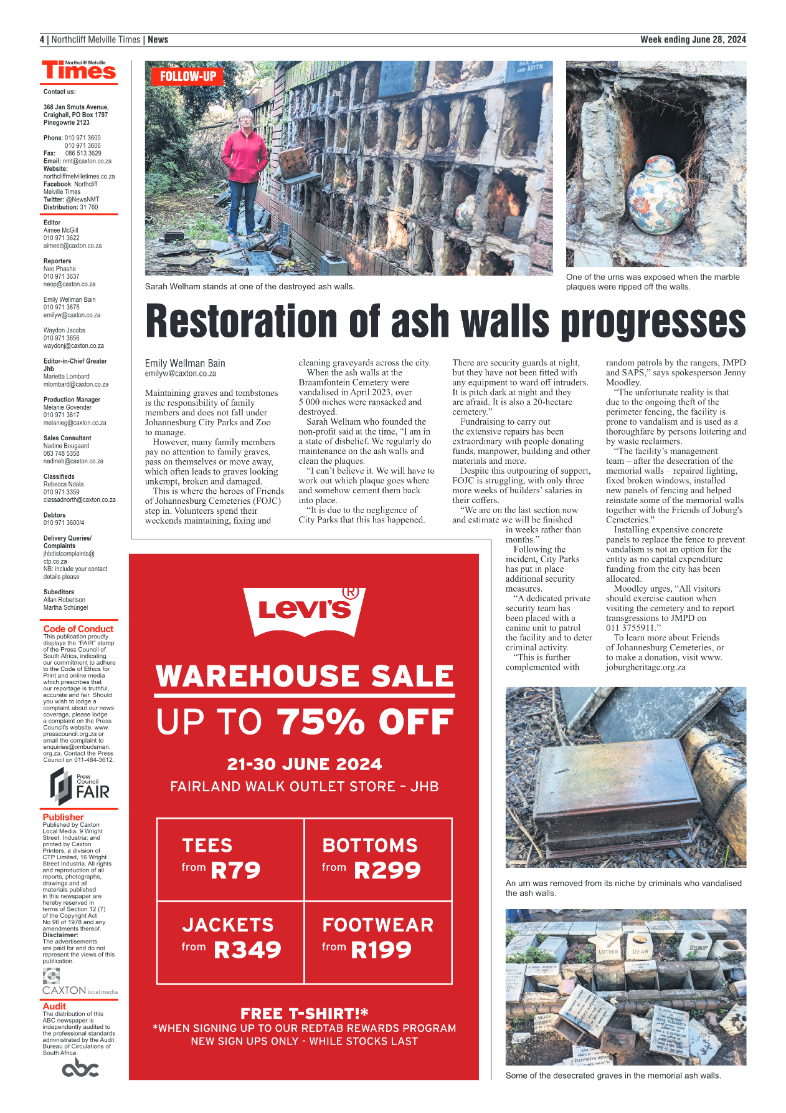 Northcliff Melville Times 28 June 2024 page 4
