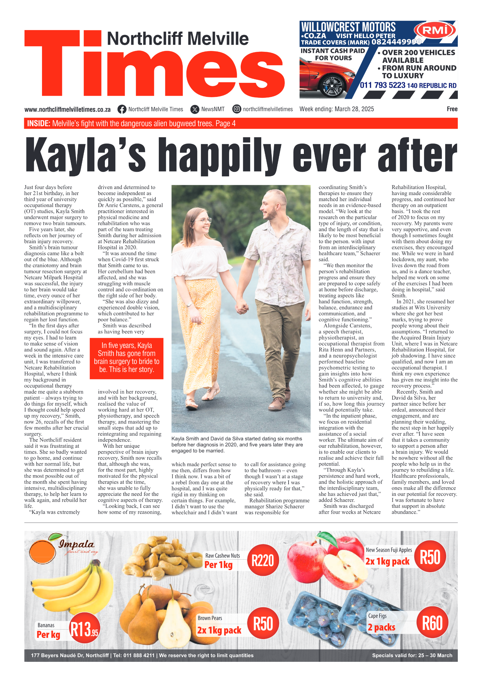 Northcliff Melville Times 28 March 2025 page 1