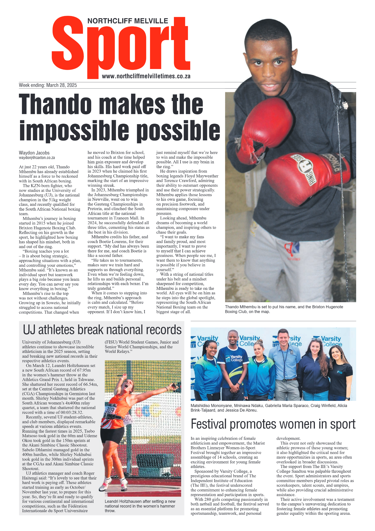 Northcliff Melville Times 28 March 2025 page 8