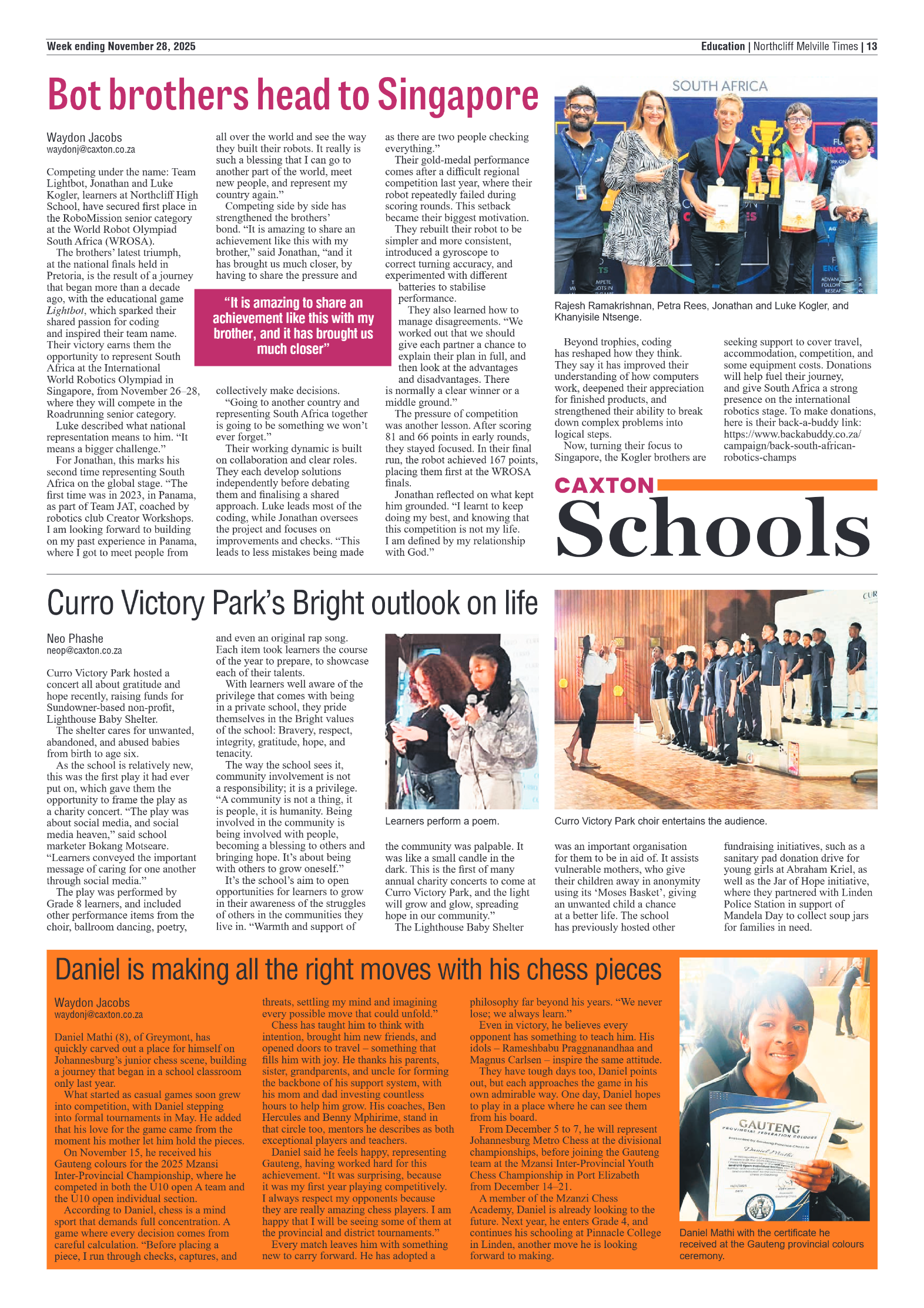 Northcliff Melville Times 28 November 2025 page 15