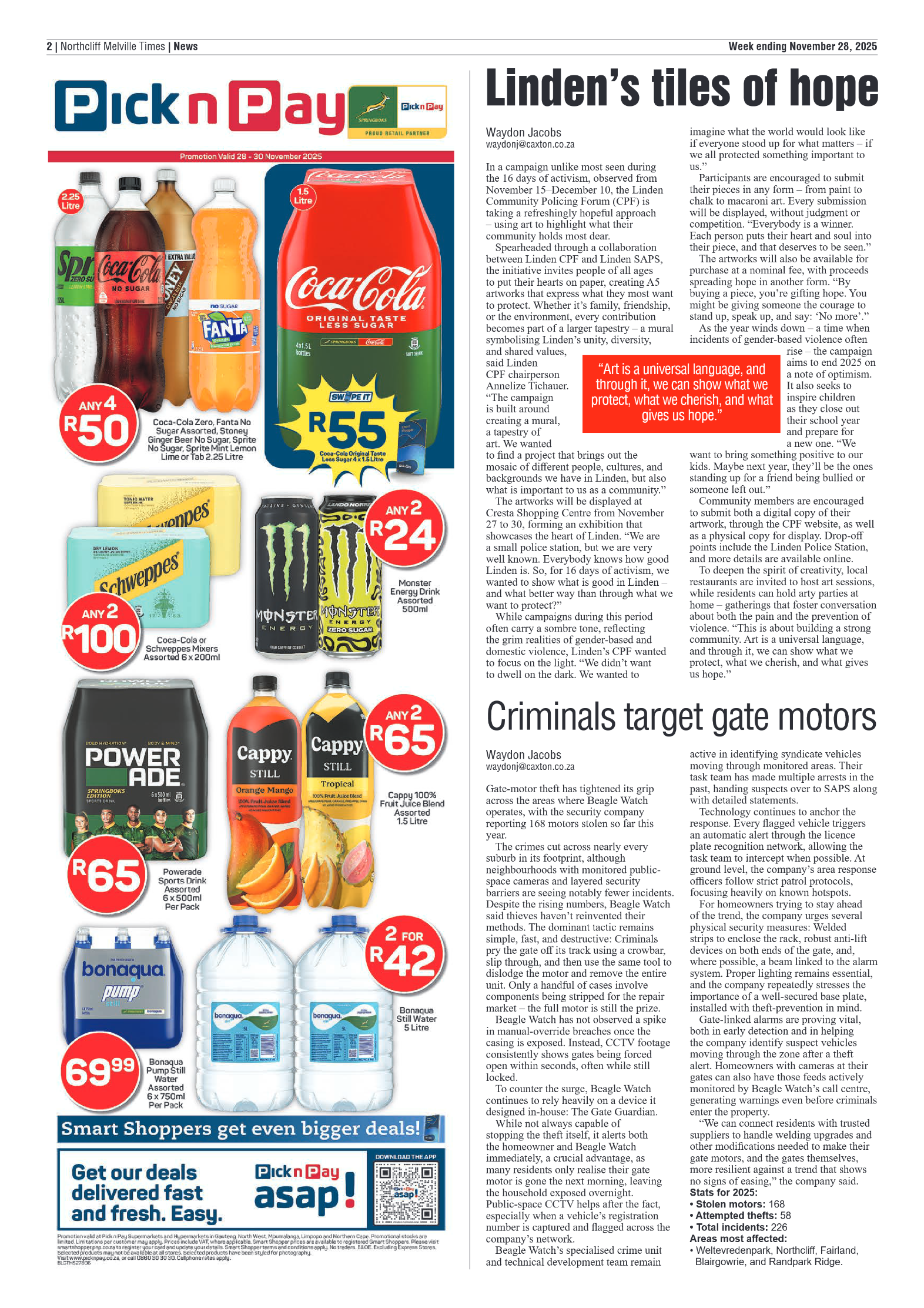 Northcliff Melville Times 28 November 2025 page 4