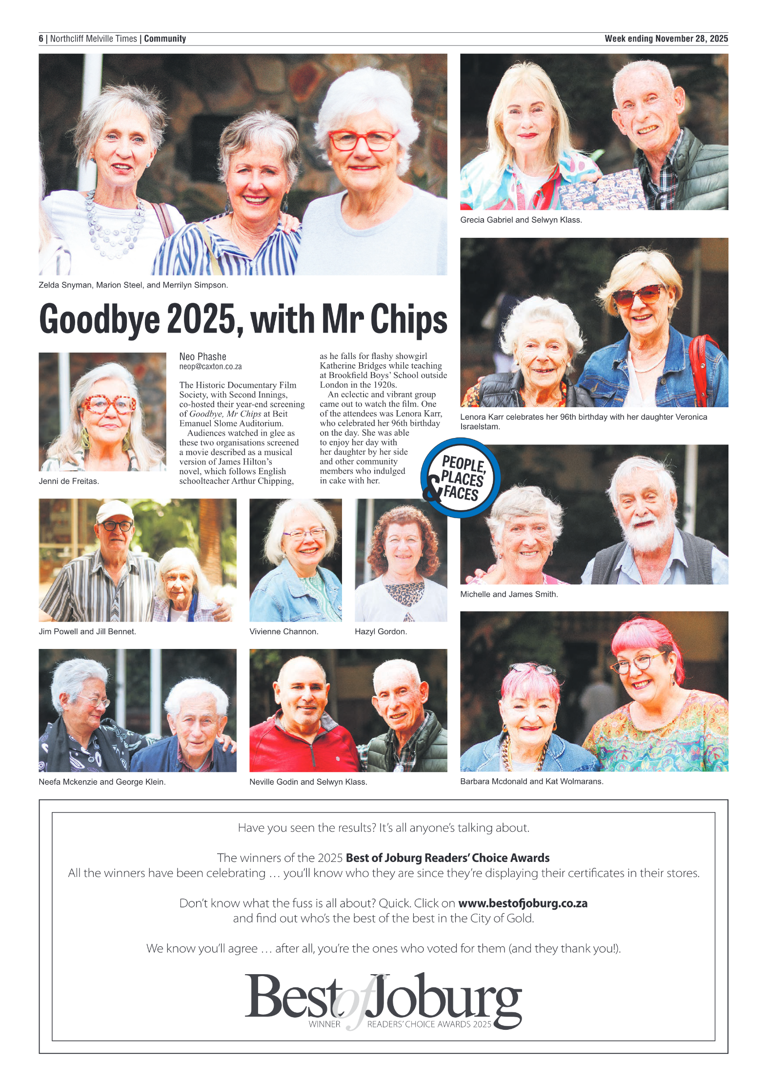Northcliff Melville Times 28 November 2025 page 8