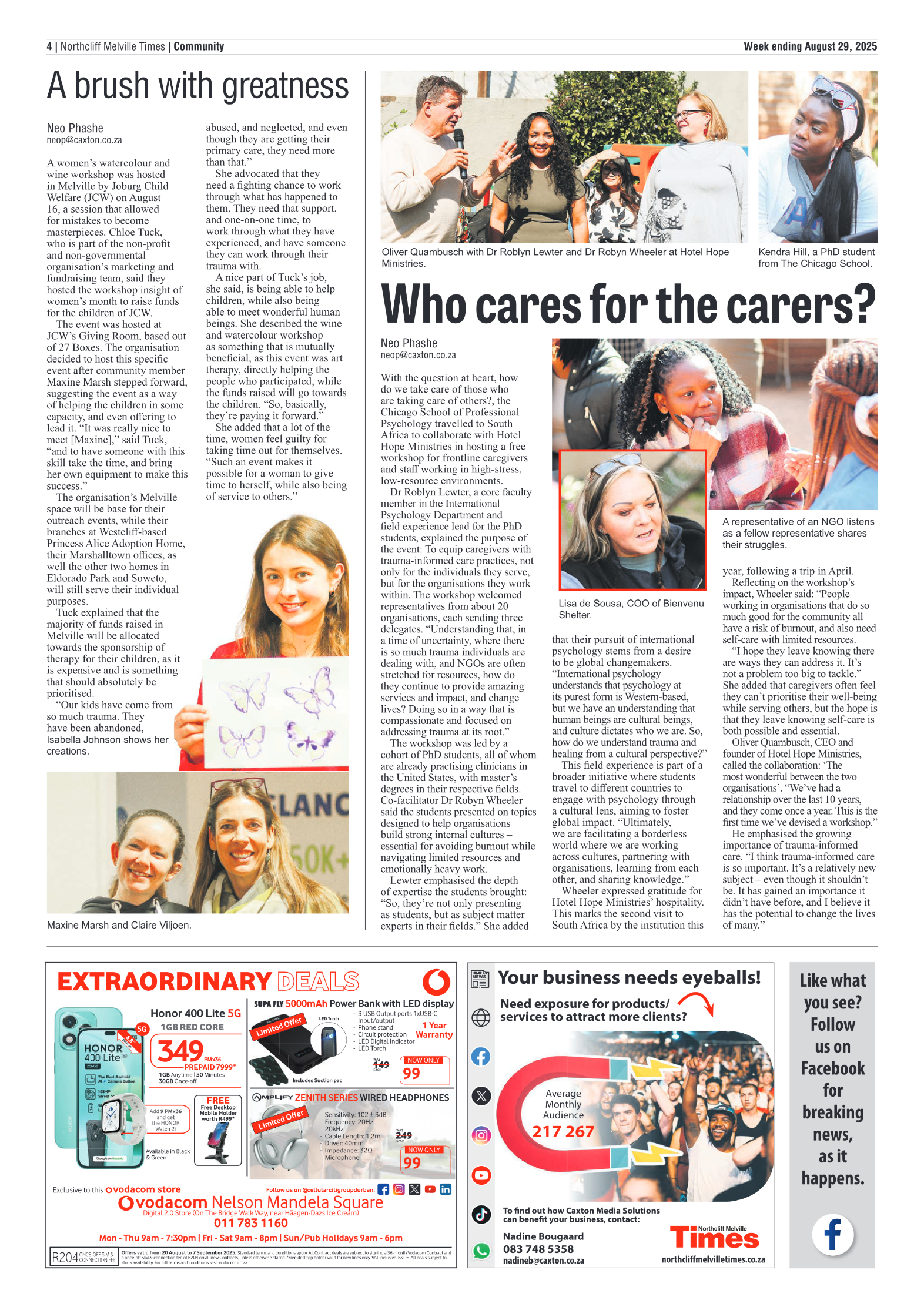 Northcliff Melville Times 29 August 2025 page 4