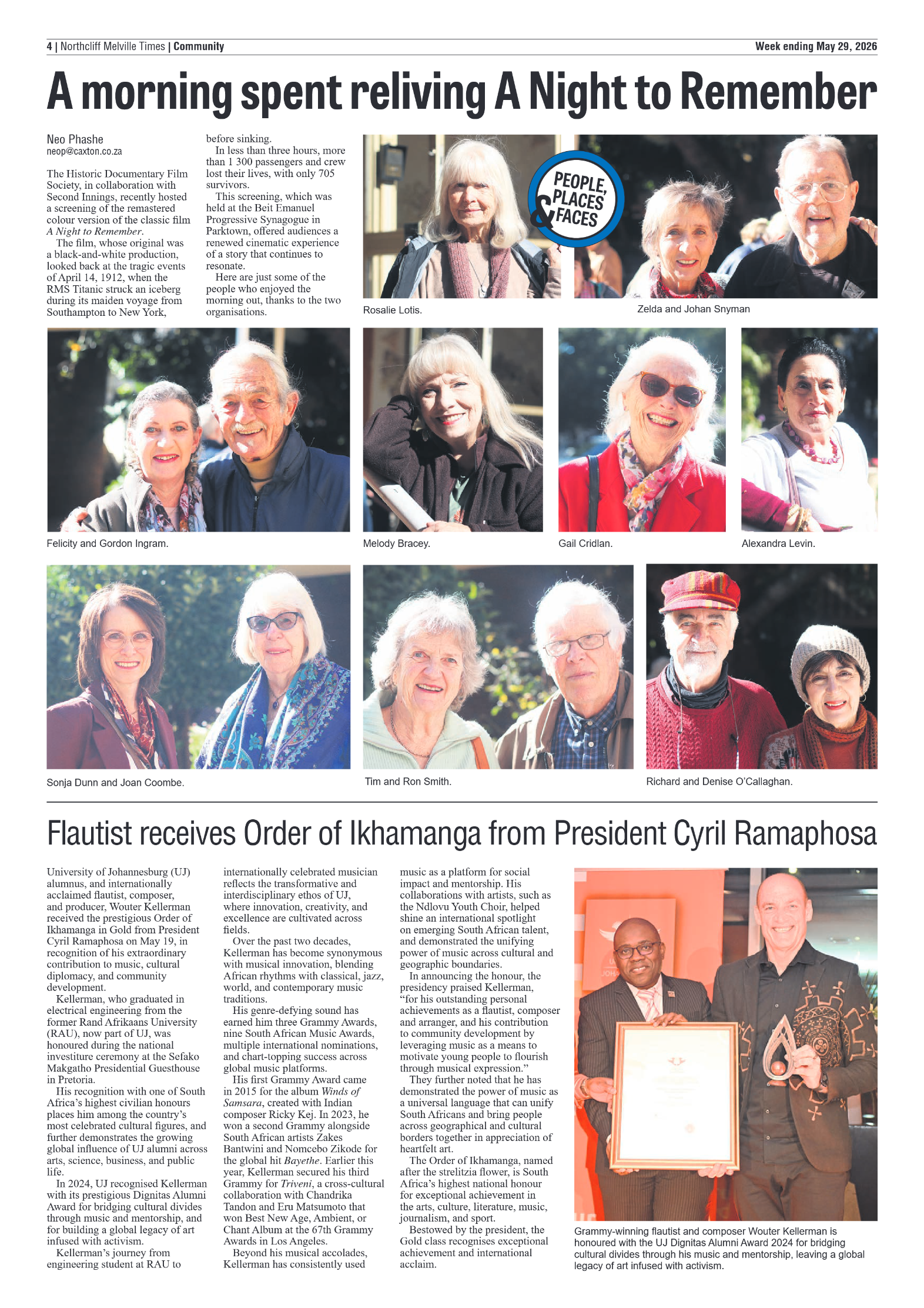 Northcliff Melville Times 29 May 2026 page 4