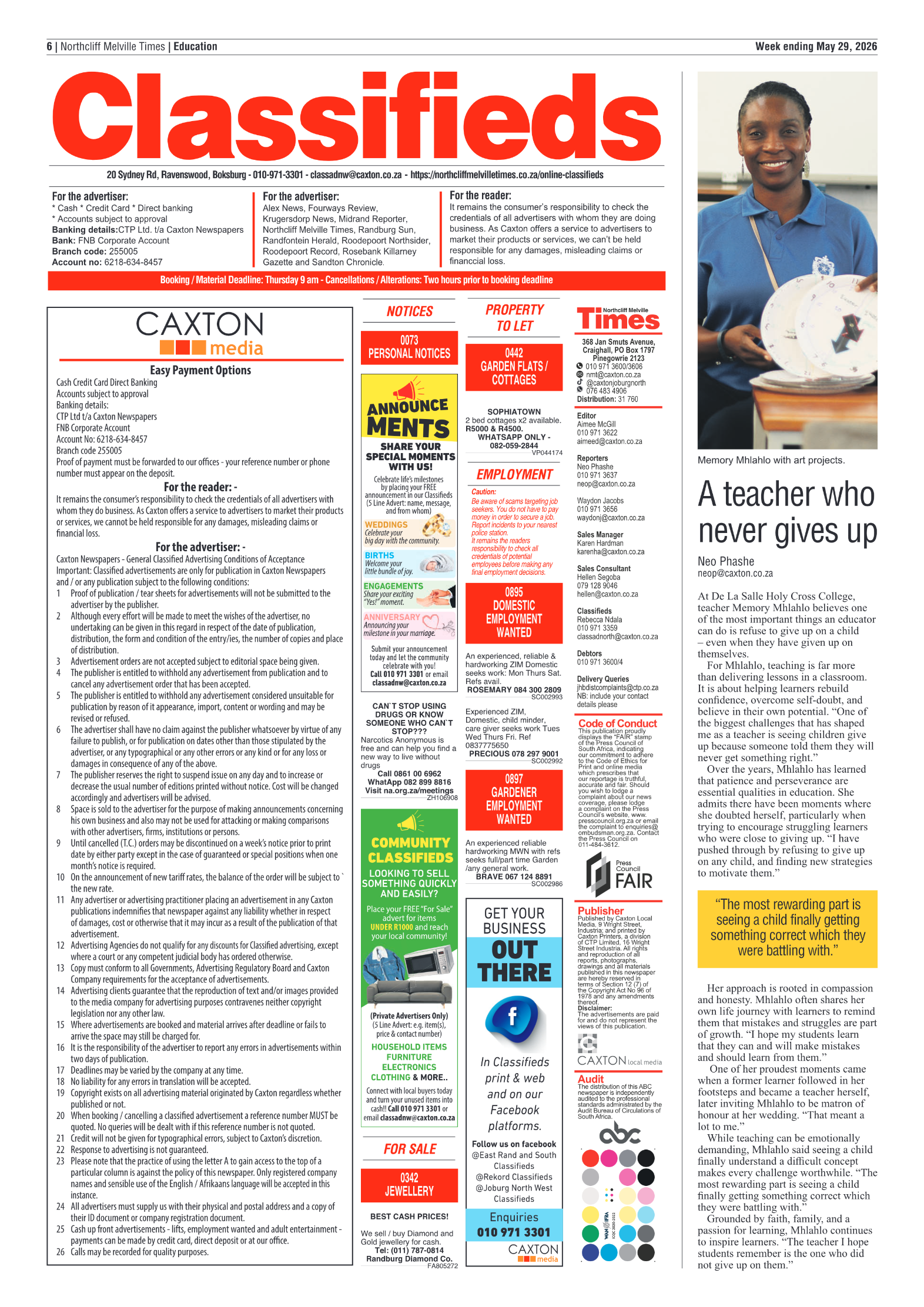 Northcliff Melville Times 29 May 2026 page 6