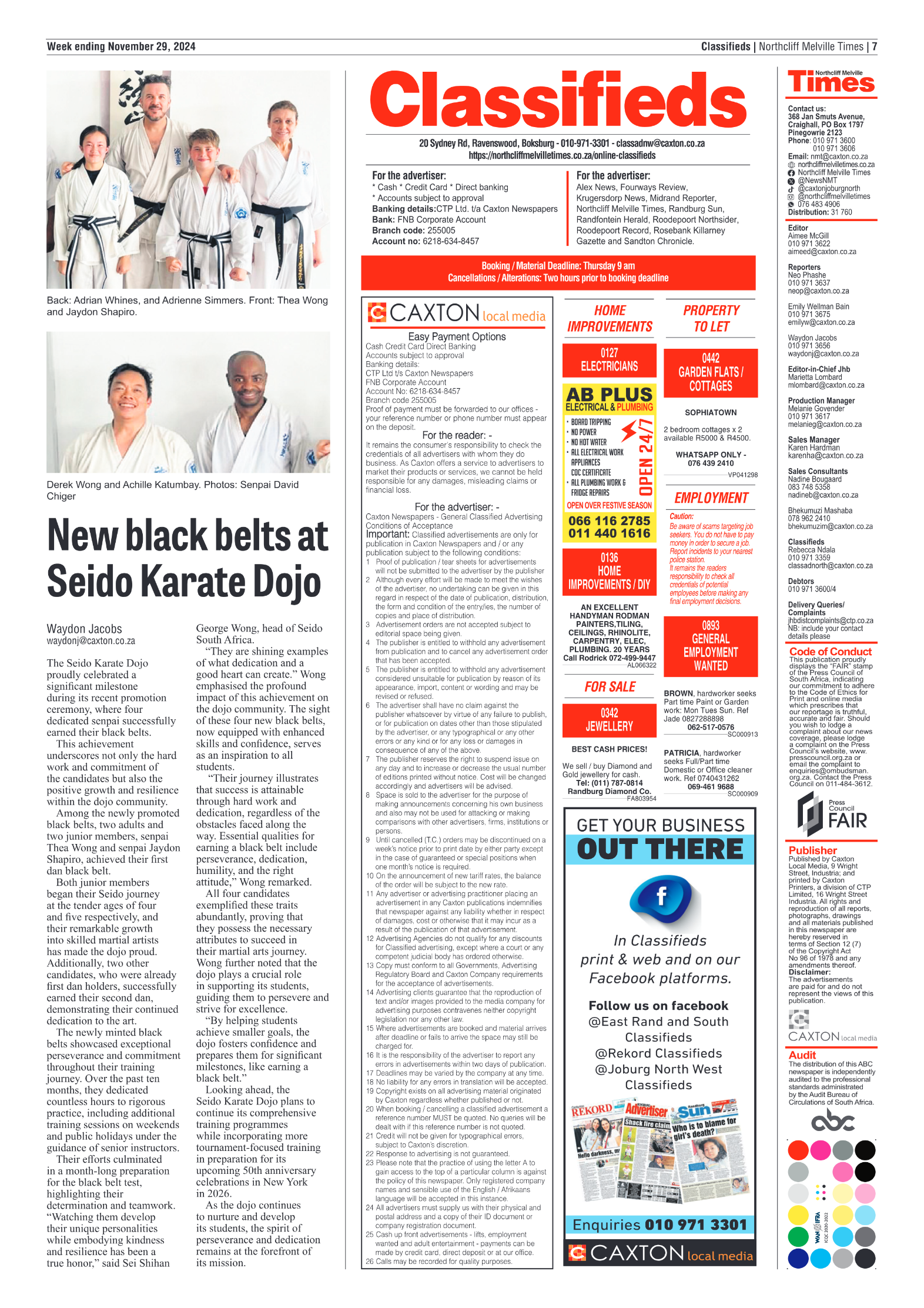 Northcliff Melville Times 29 November 2024 page 7
