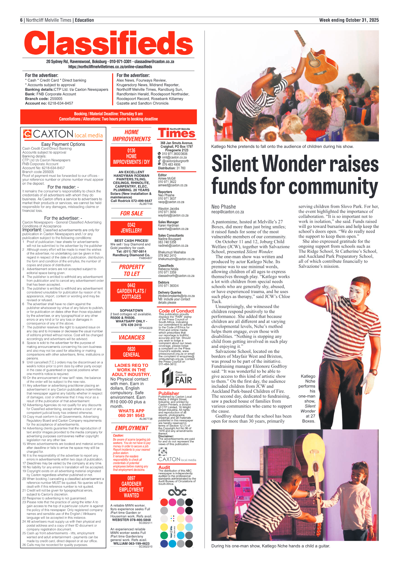 Northcliff Melville Times 31 October 2025 page 6