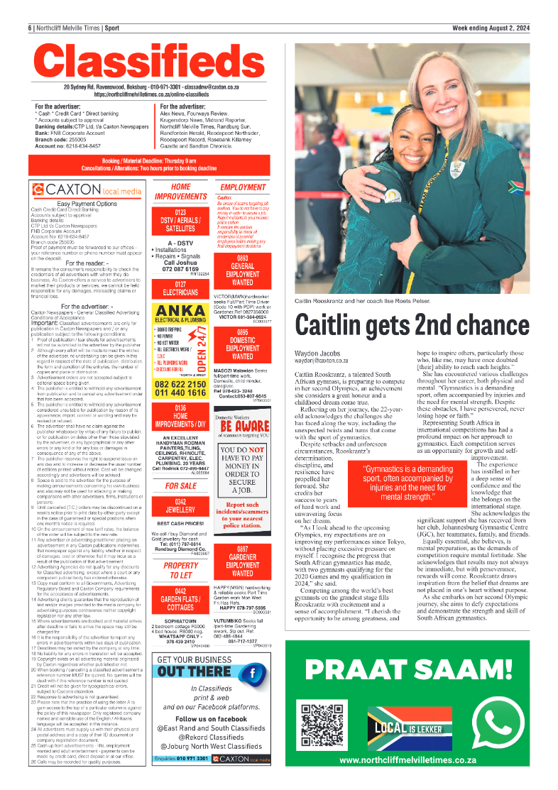 Northcliff Melville Times 2 August 2024 page 14