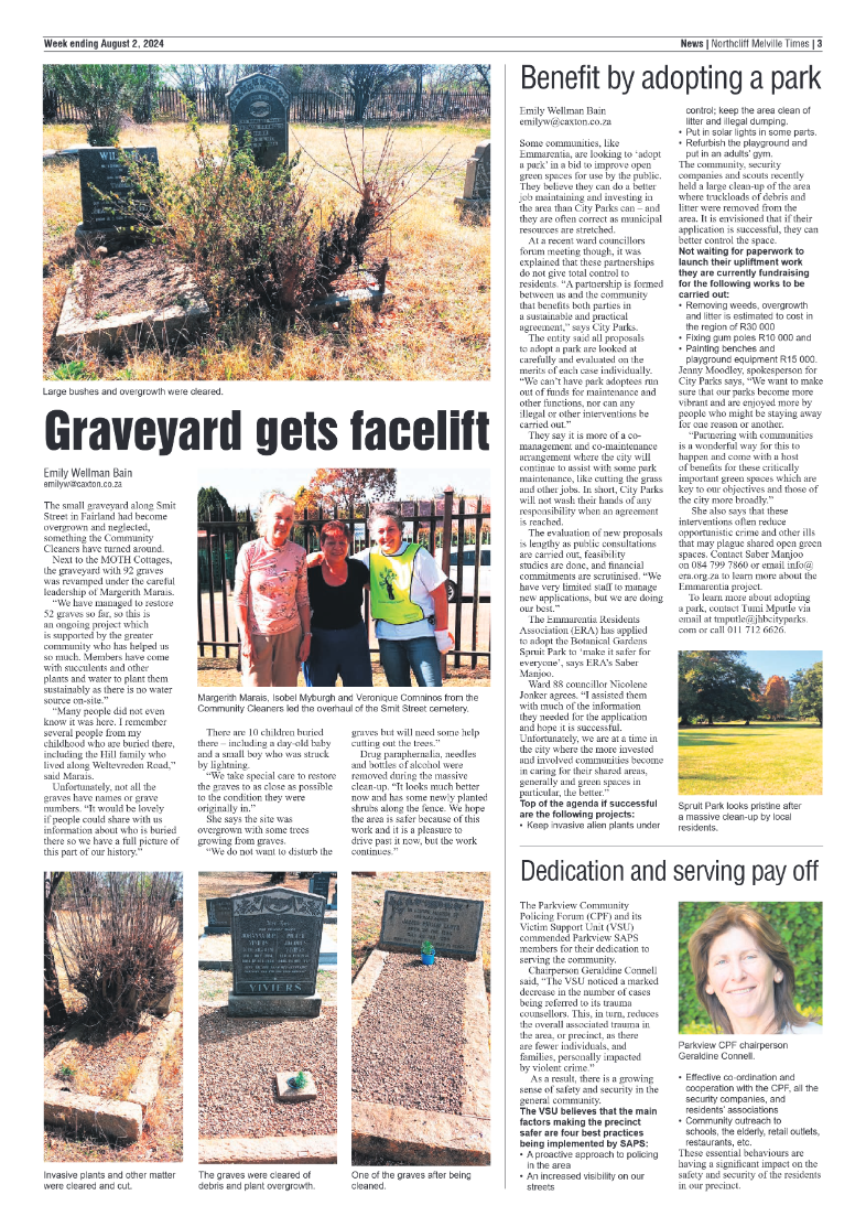 Northcliff Melville Times 2 August 2024 page 3