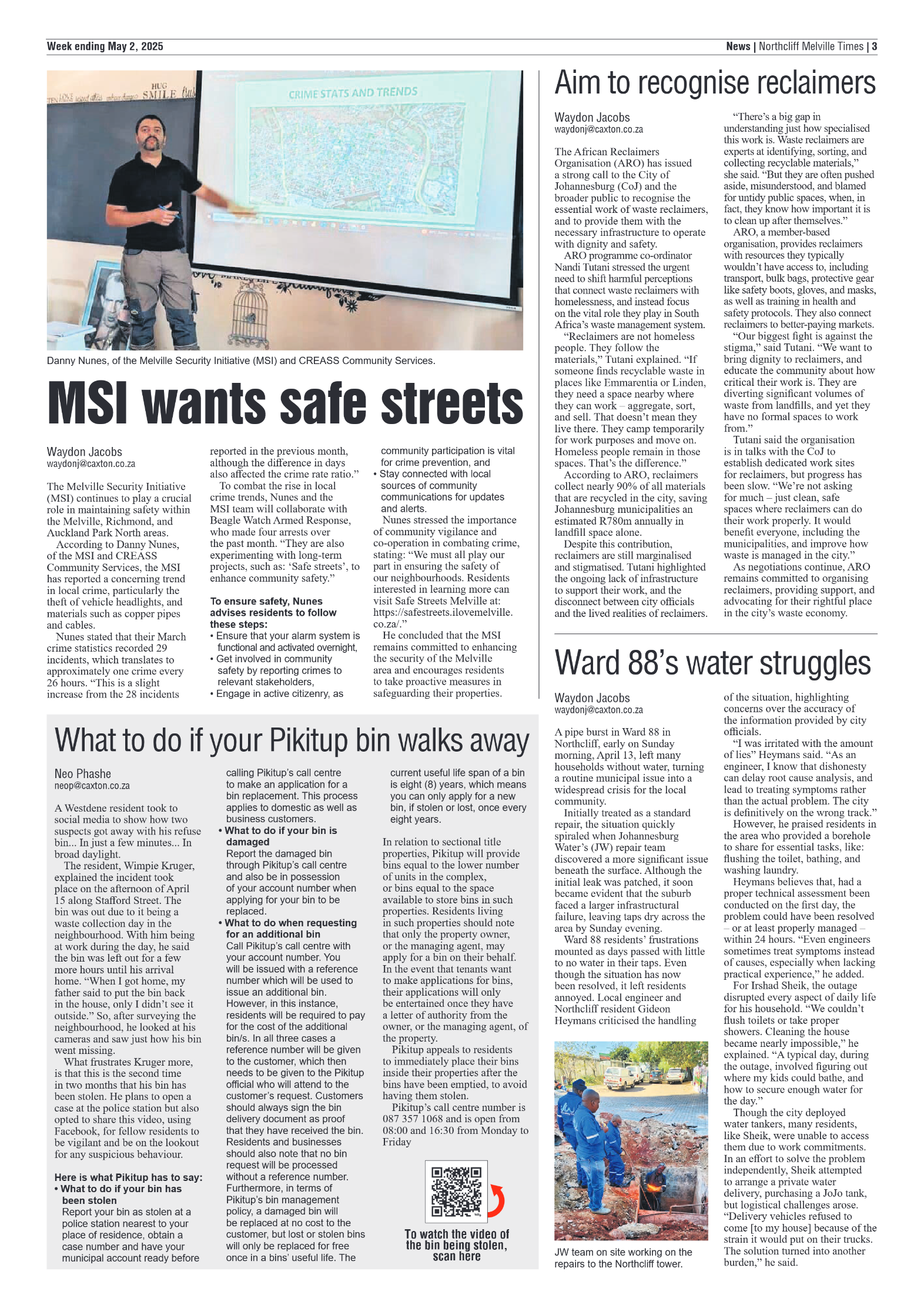 Northcliff Melville Times 2 May 2025 page 3