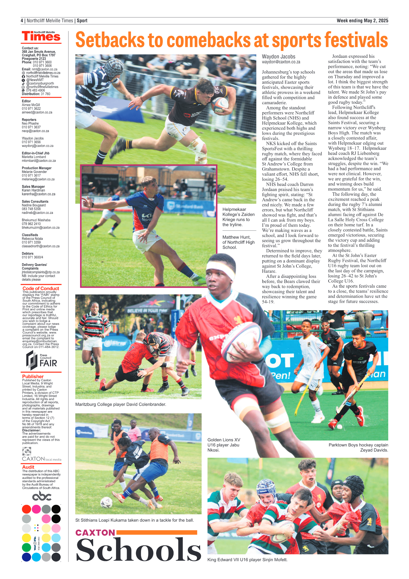 Northcliff Melville Times 2 May 2025 page 4