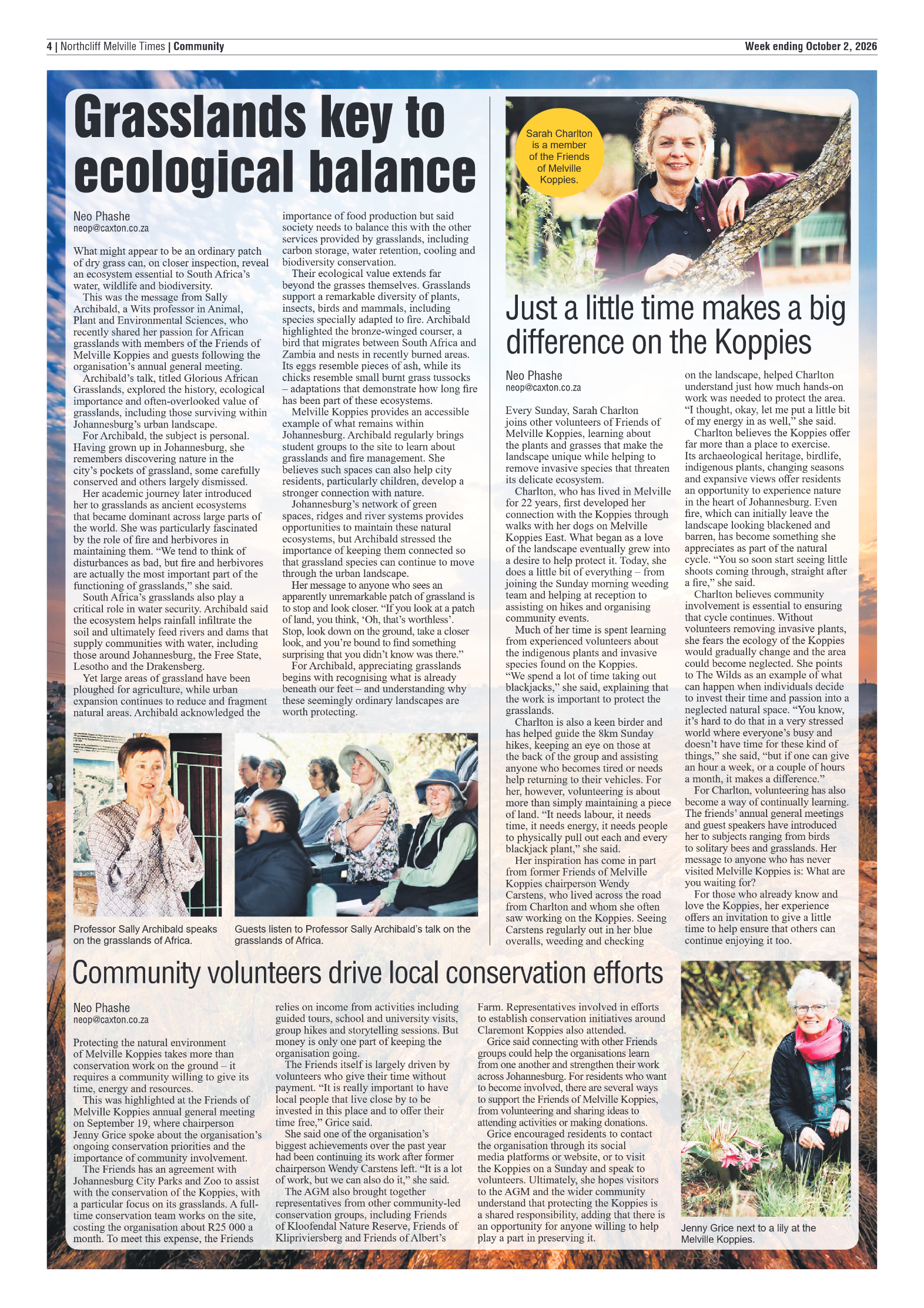 Northcliff Melville Times 2 October 2026 page 4