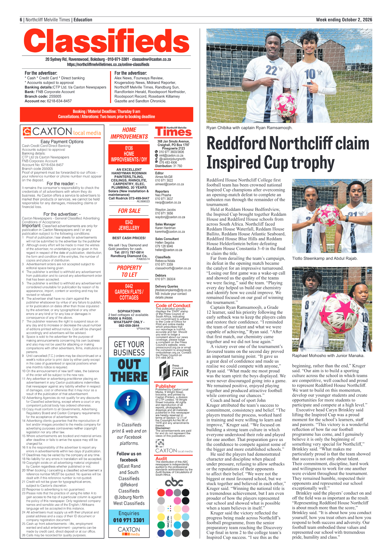 Northcliff Melville Times 2 October 2026 page 6