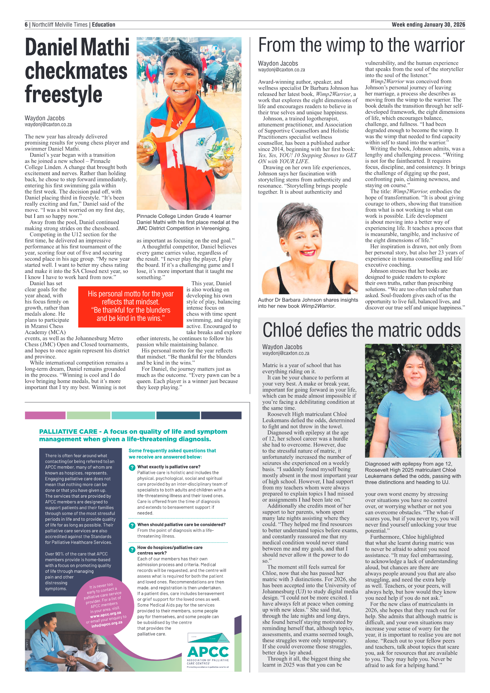 Northcliff Melville Times 30 January 2026 page 6