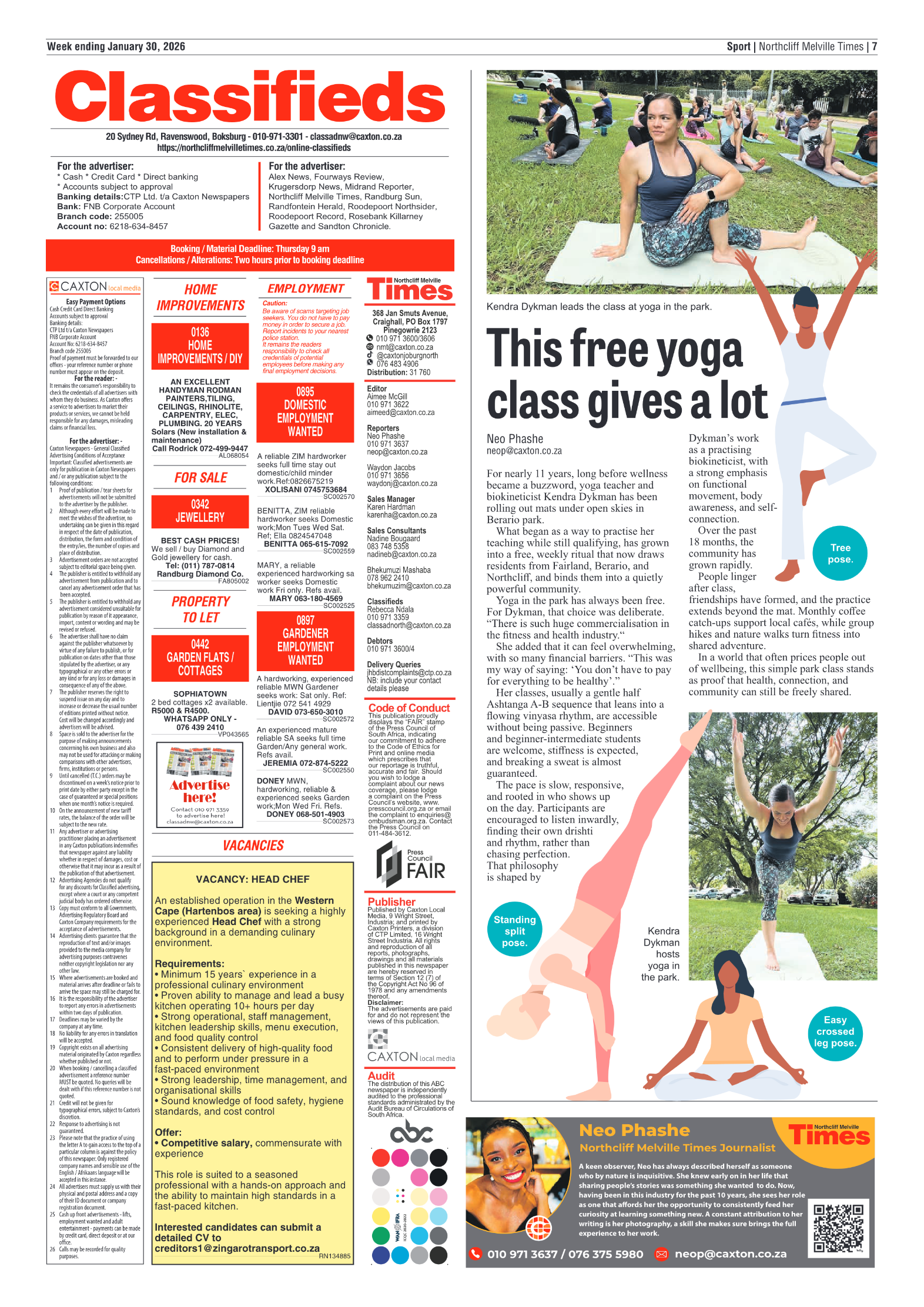 Northcliff Melville Times 30 January 2026 page 7