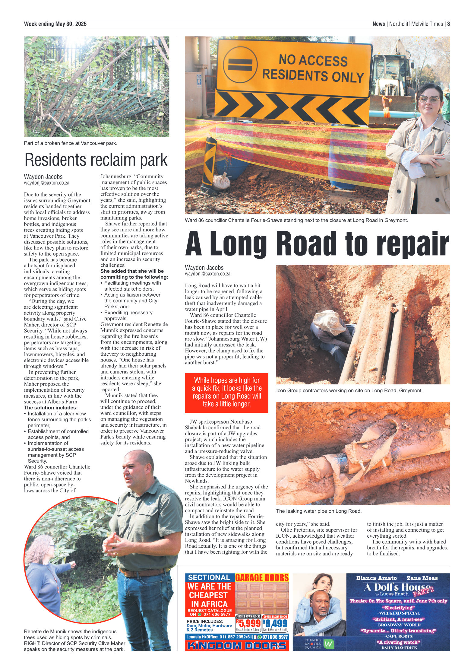 Northcliff Melville Times 30 May 2025 page 3