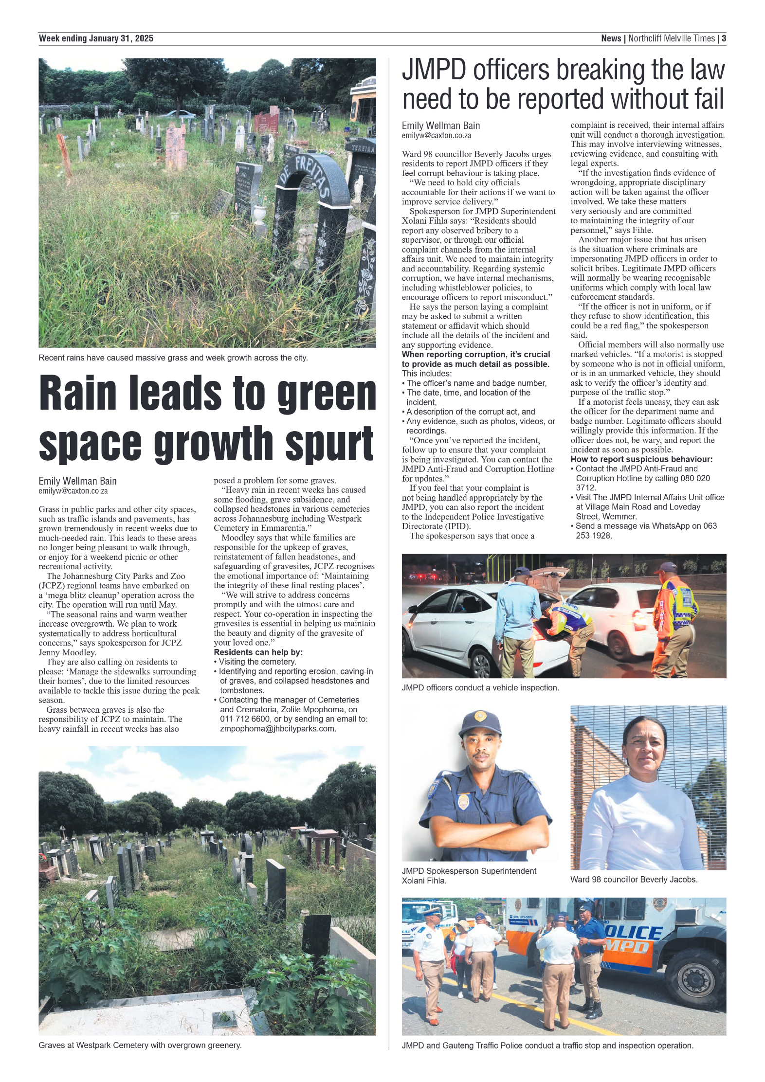 Northcliff Melville Times 31 January 2025 page 3