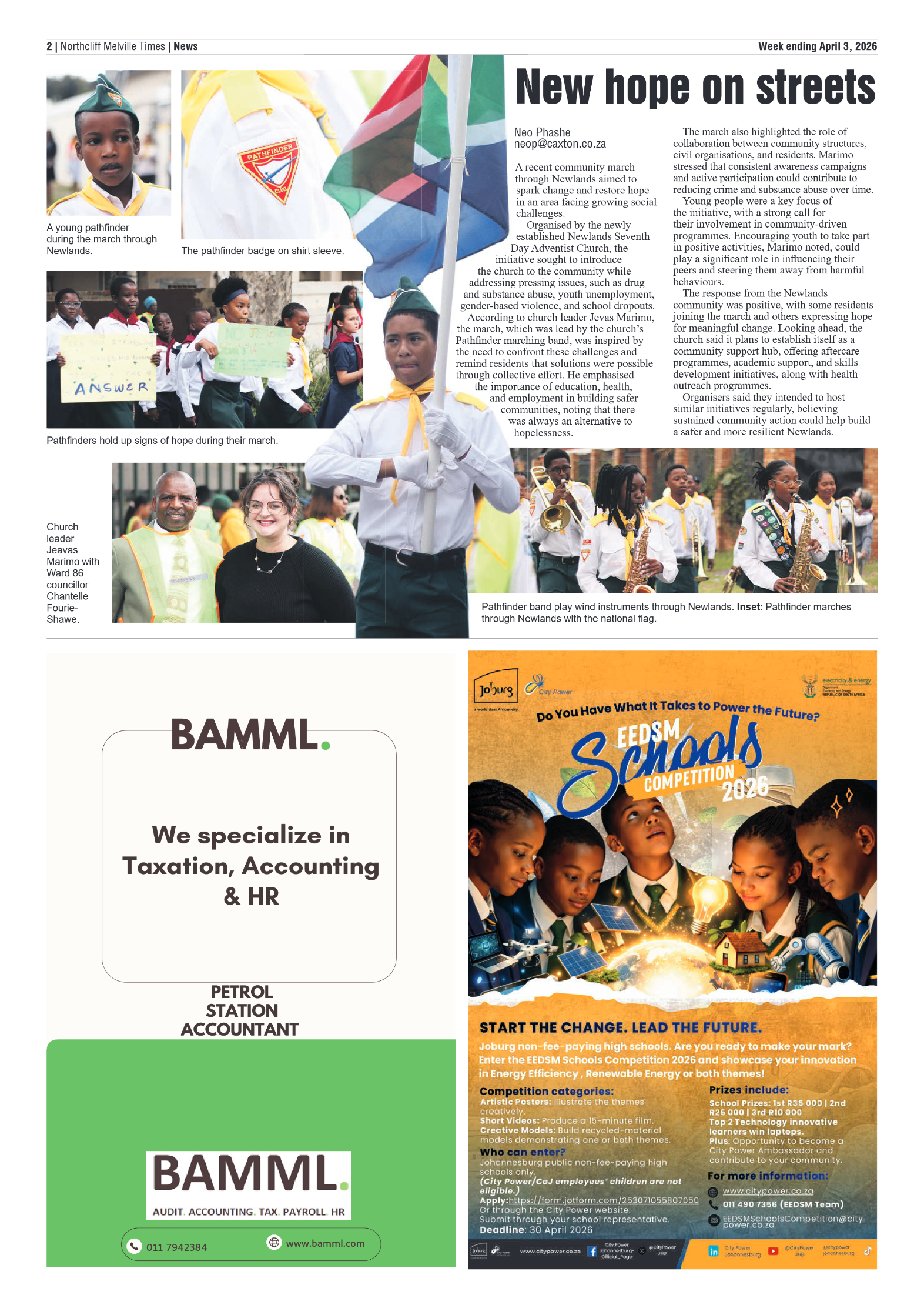 Northcliff Melville Times 3 April 2026 page 2