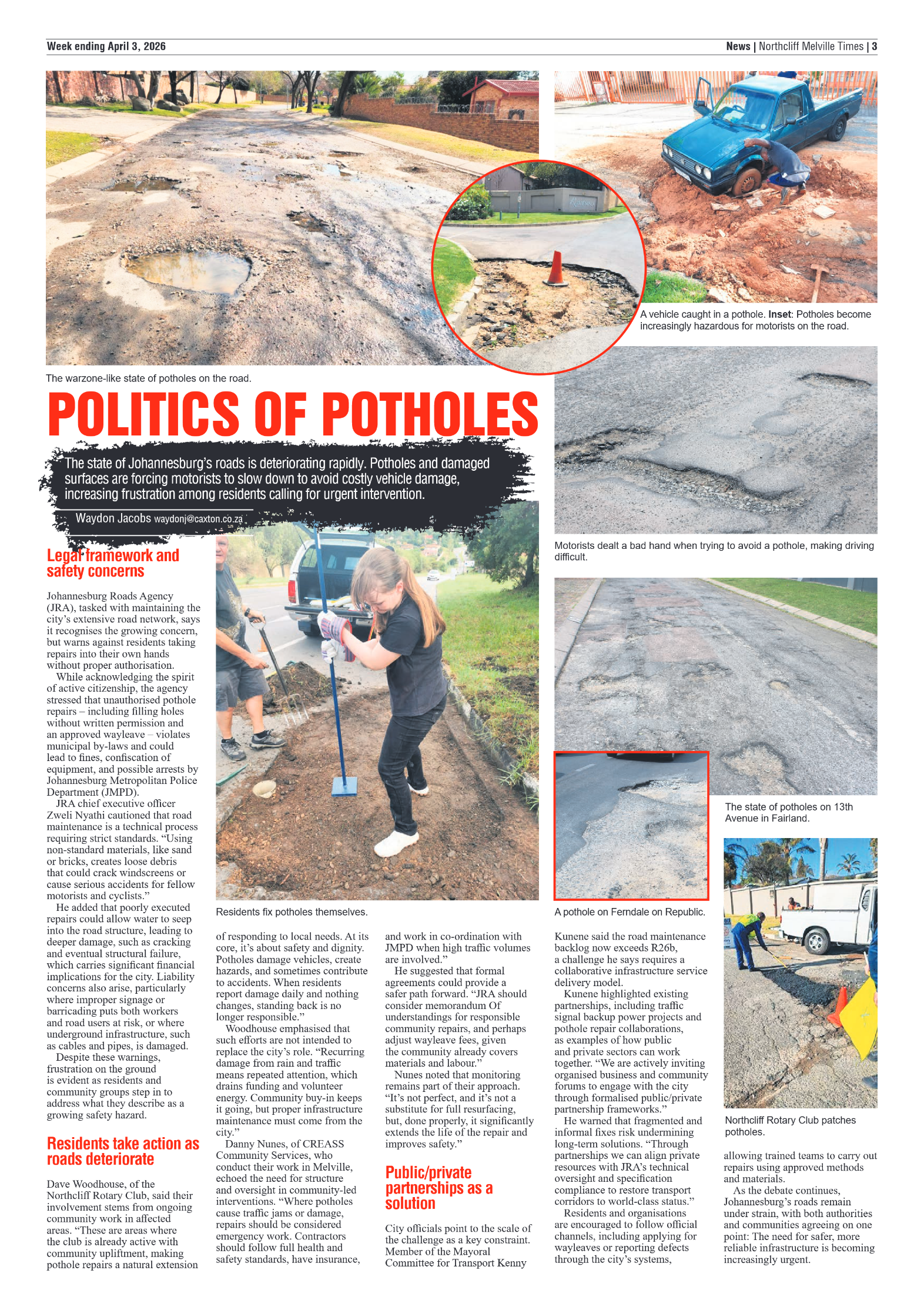 Northcliff Melville Times 3 April 2026 page 3