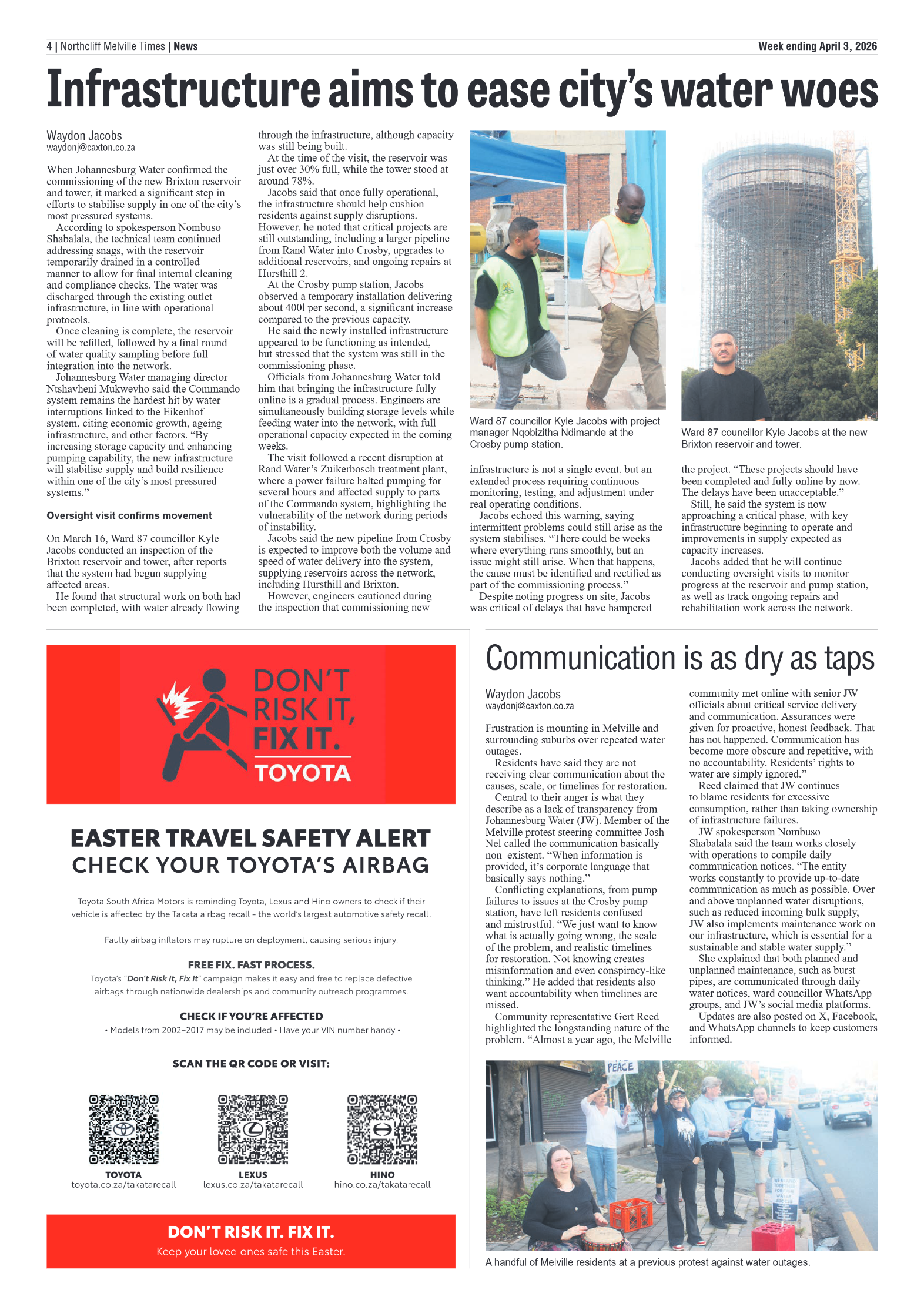 Northcliff Melville Times 3 April 2026 page 4