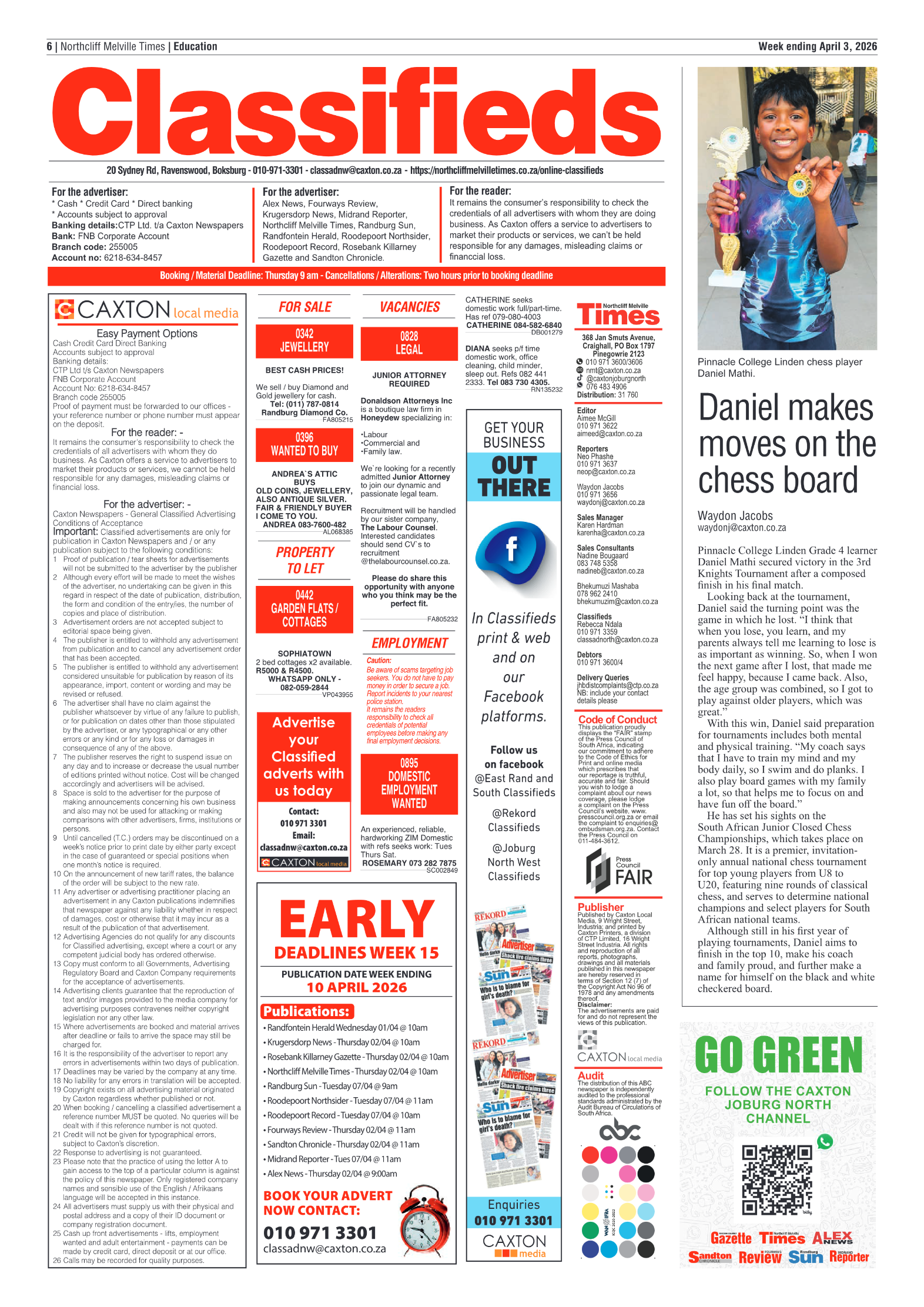 Northcliff Melville Times 3 April 2026 page 6