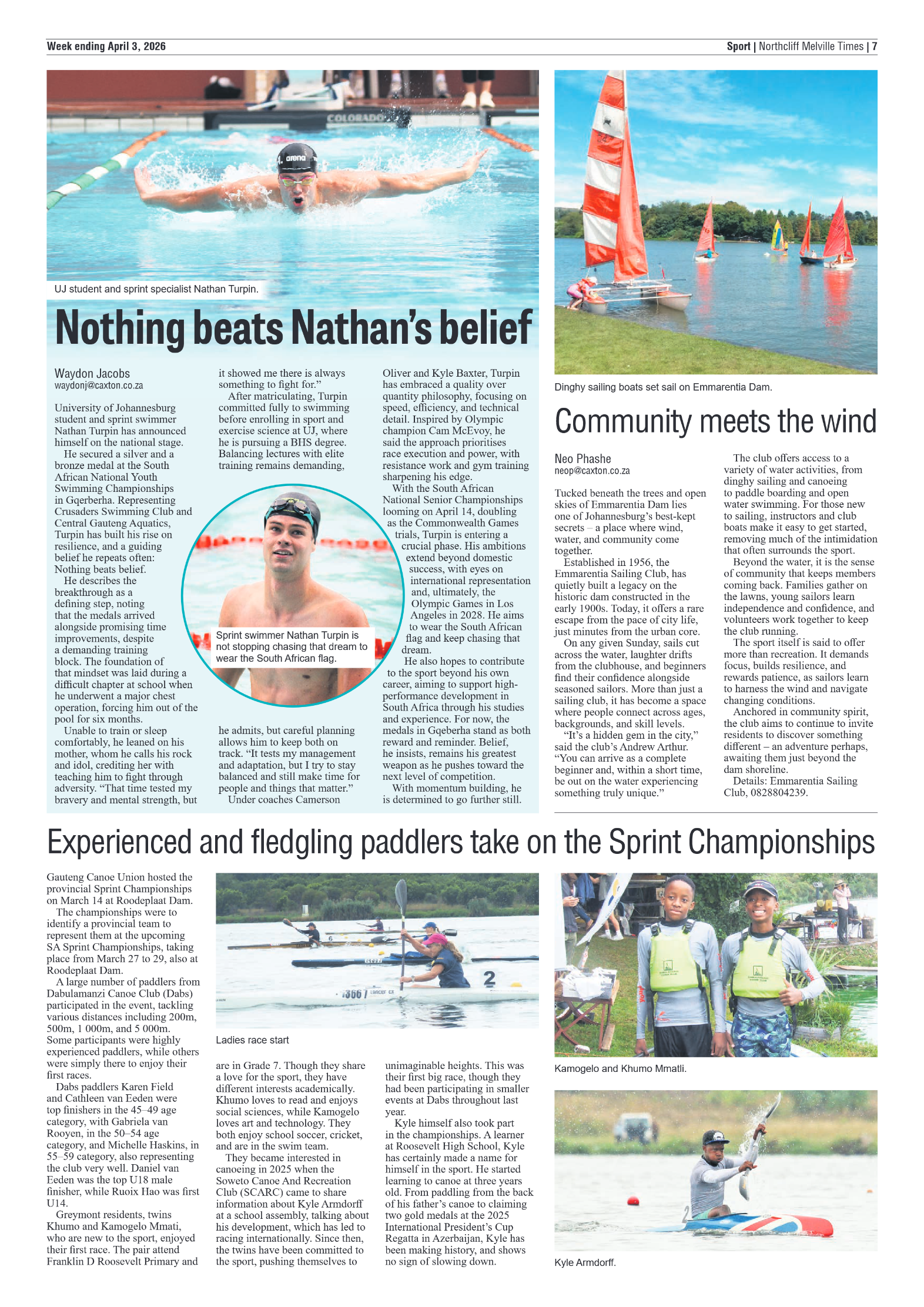 Northcliff Melville Times 3 April 2026 page 7