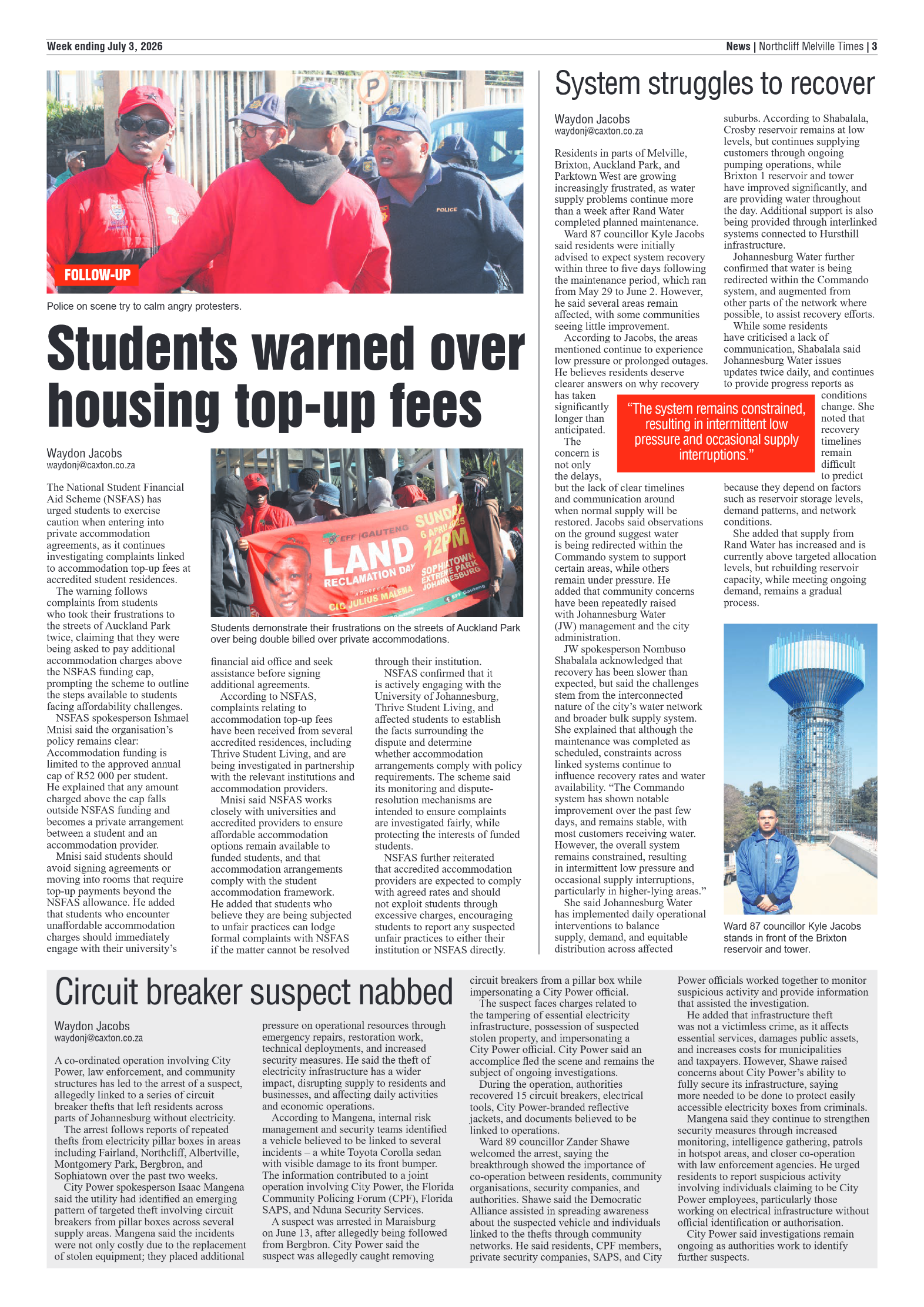 Northcliff Melville Times 3 July 2026 page 3