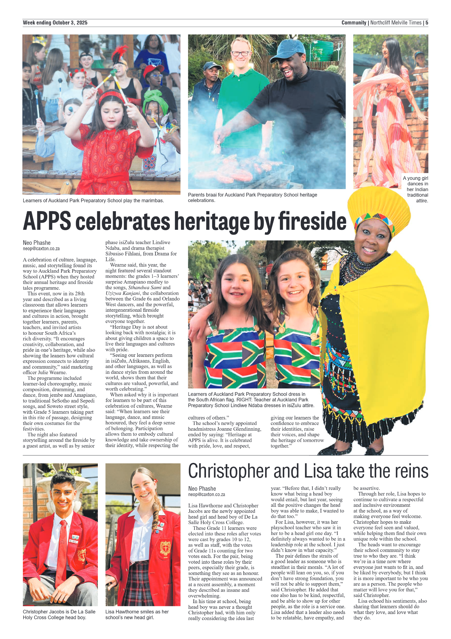 Northcliff Melville Times 3 October 2025 page 5