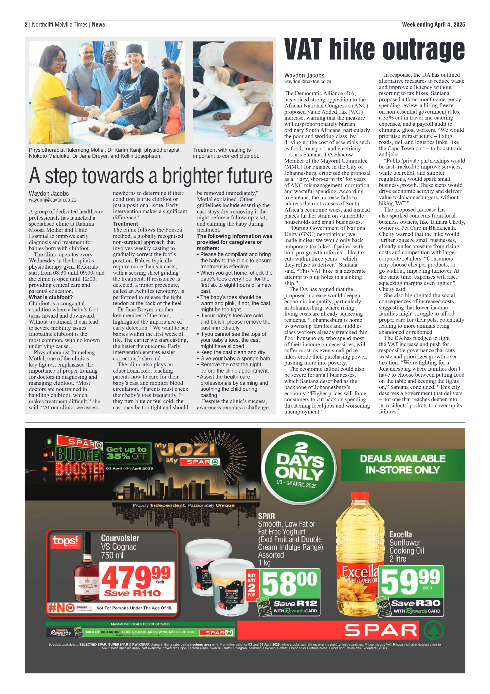 Northcliff Melville Times 4 April 2025 page 2
