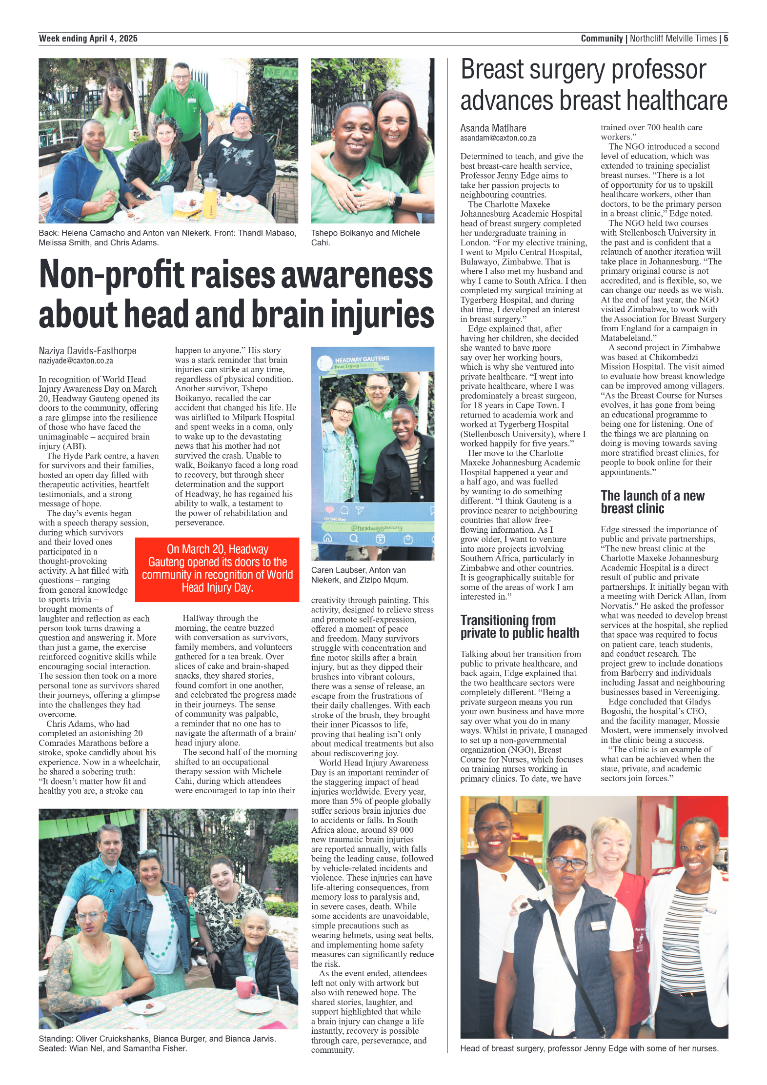 Northcliff Melville Times 4 April 2025 page 5