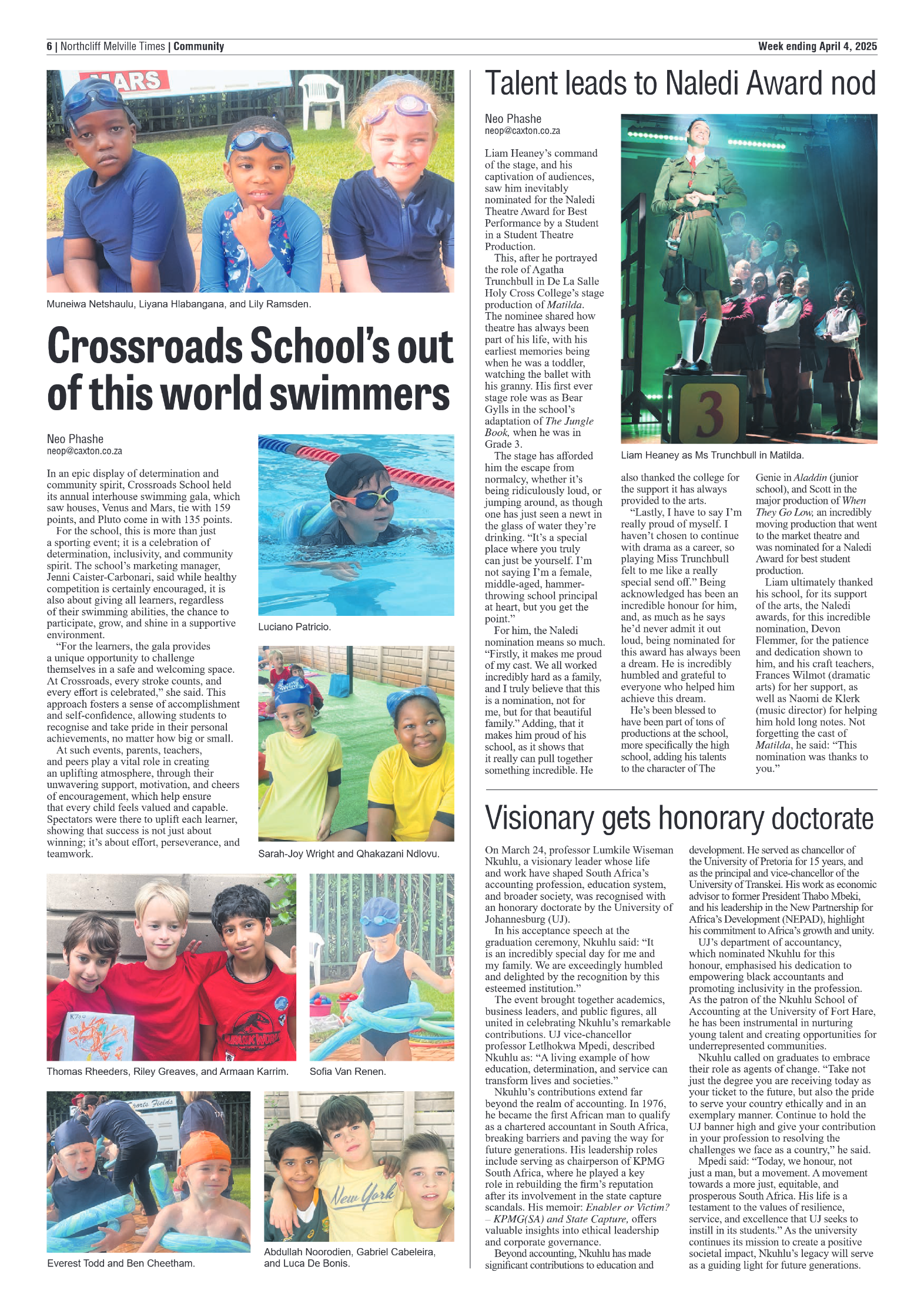 Northcliff Melville Times 4 April 2025 page 6
