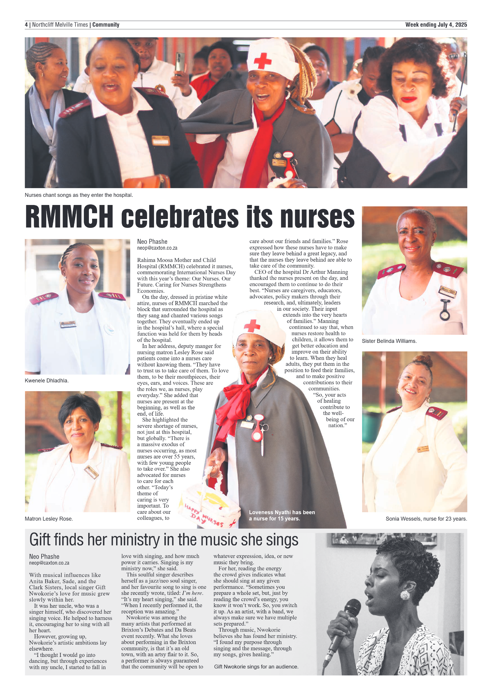 Northcliff Melville Times 4 July 2025 page 4