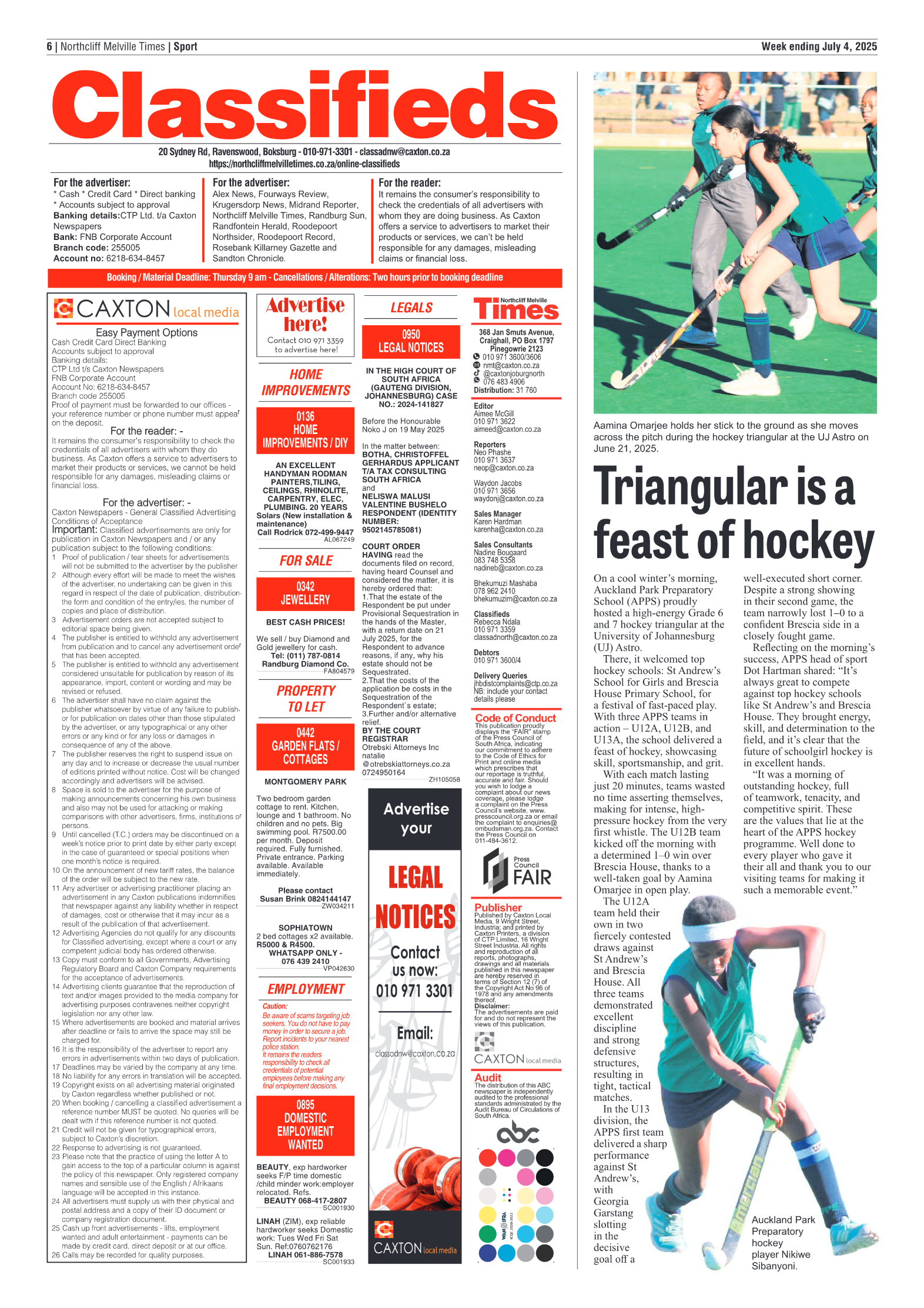 Northcliff Melville Times 4 July 2025 page 6