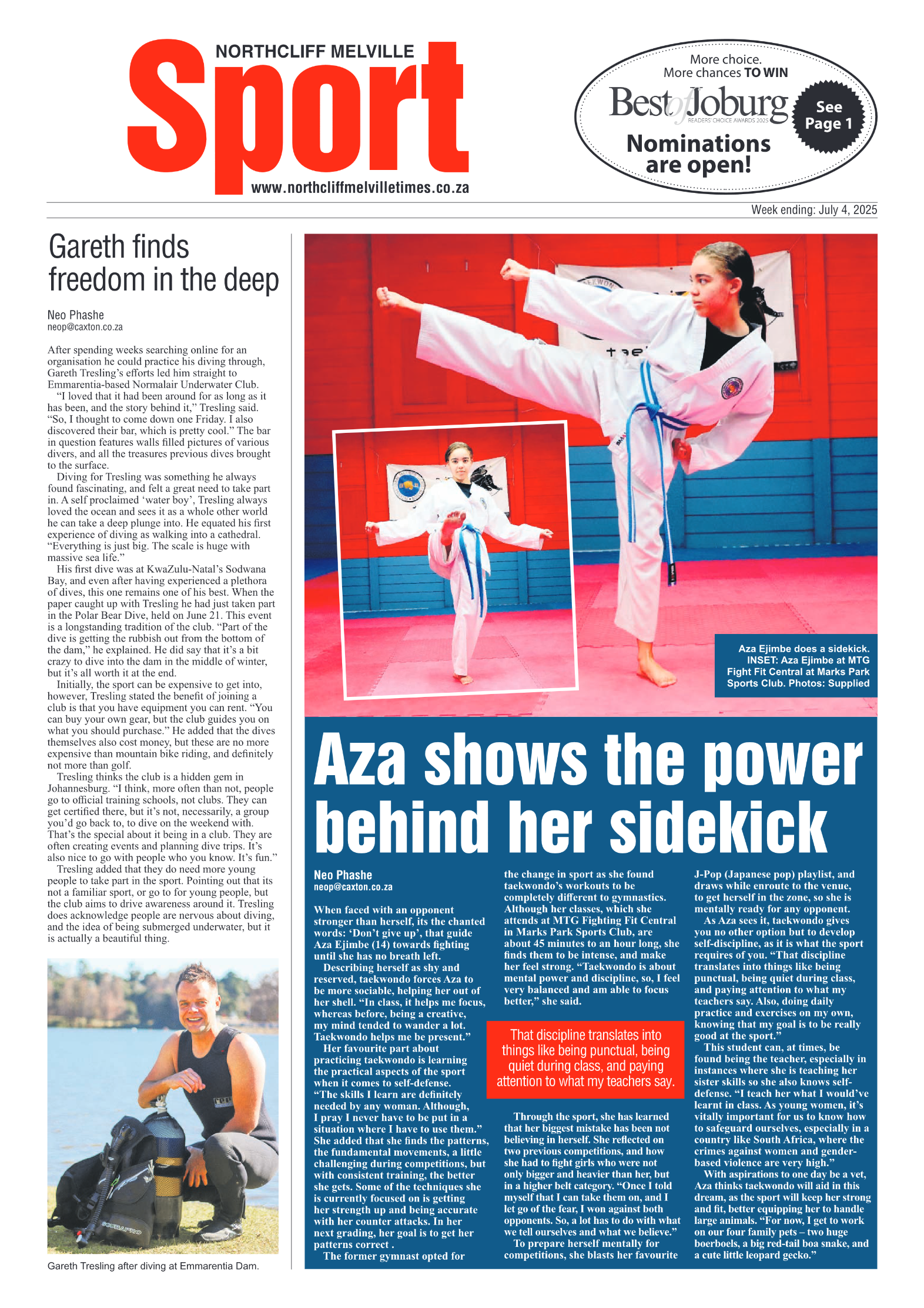 Northcliff Melville Times 4 July 2025 page 8