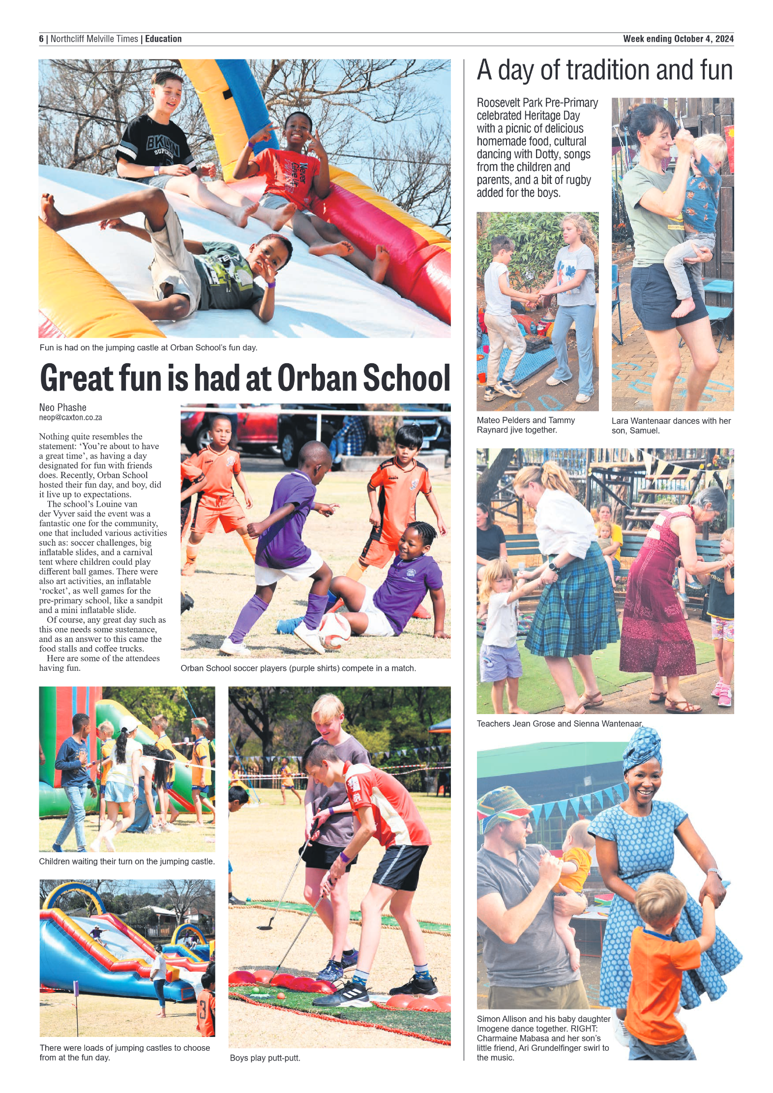 Northcliff Melville Times 4 October 2024 page 6