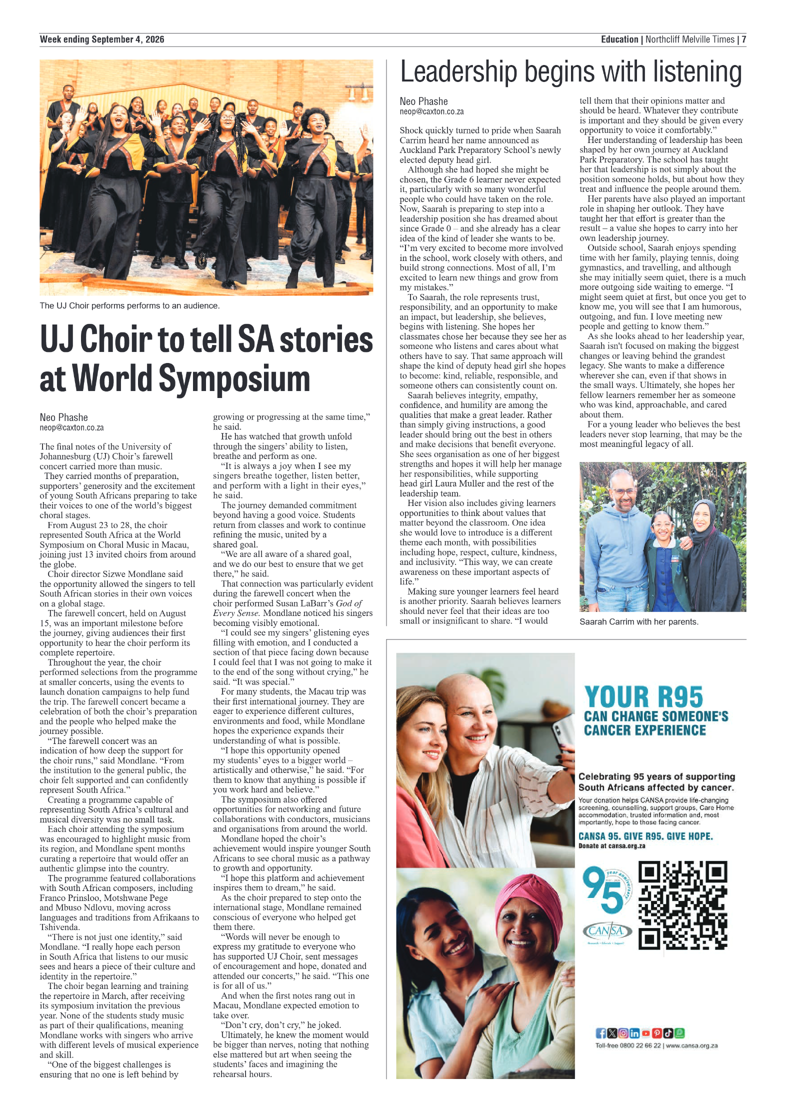 Northcliff Melville Times 4 September 2026 page 7