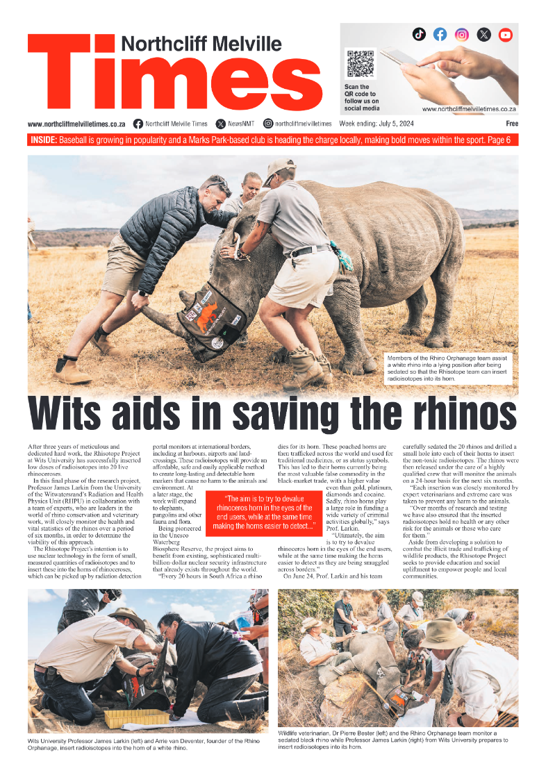 Northcliff Melville Times 5 July 2024 page 1