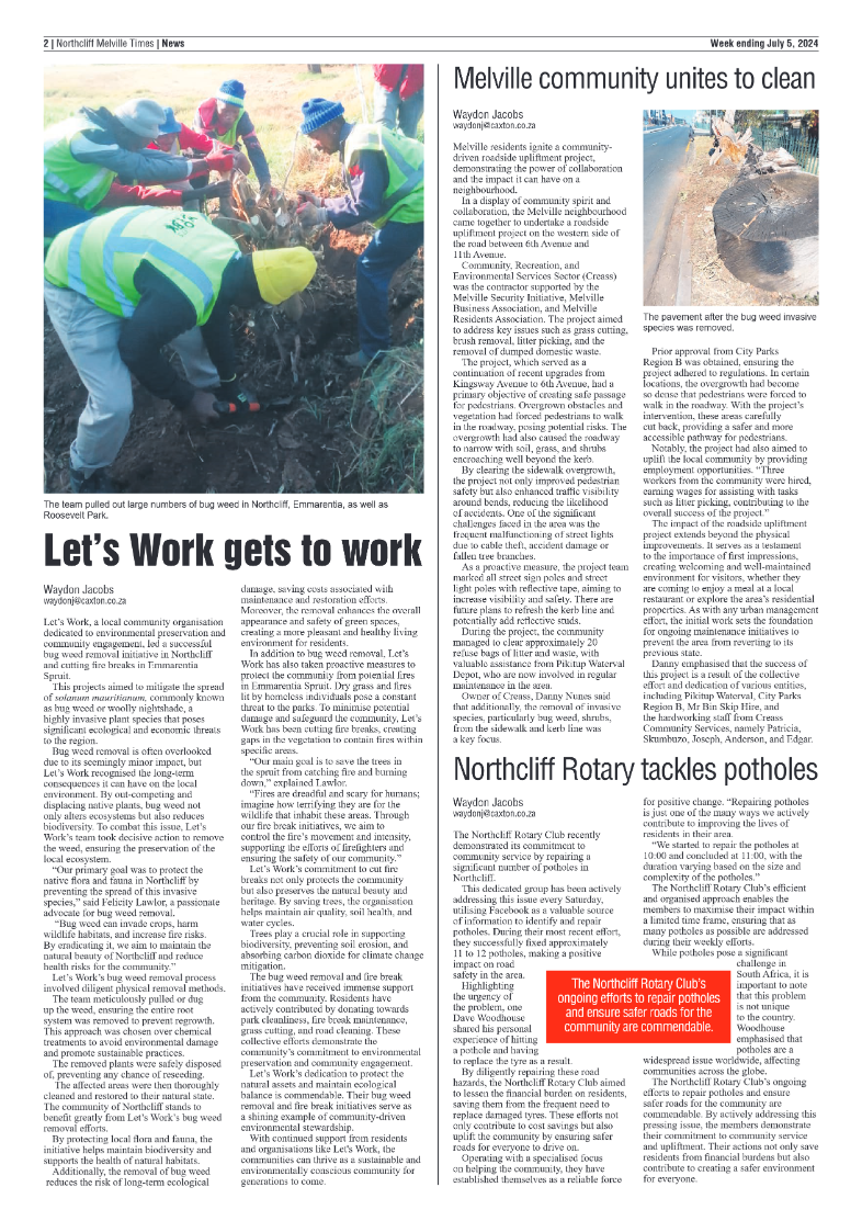 Northcliff Melville Times 5 July 2024 page 2