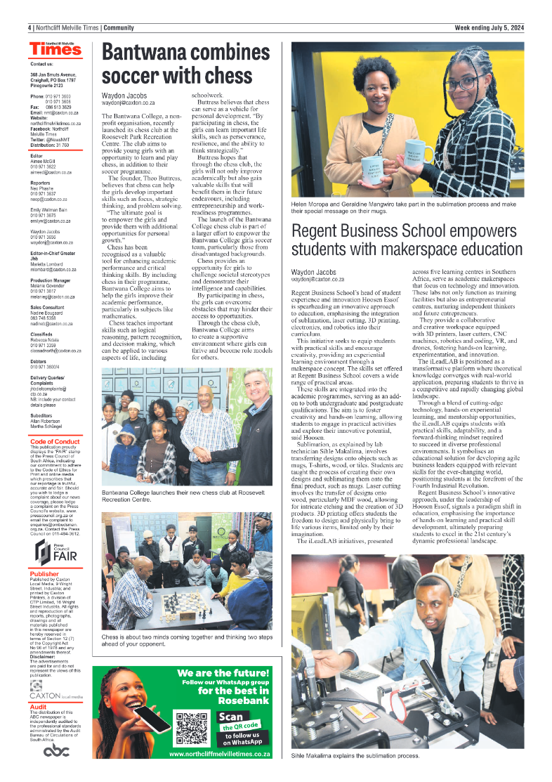 Northcliff Melville Times 5 July 2024 page 4