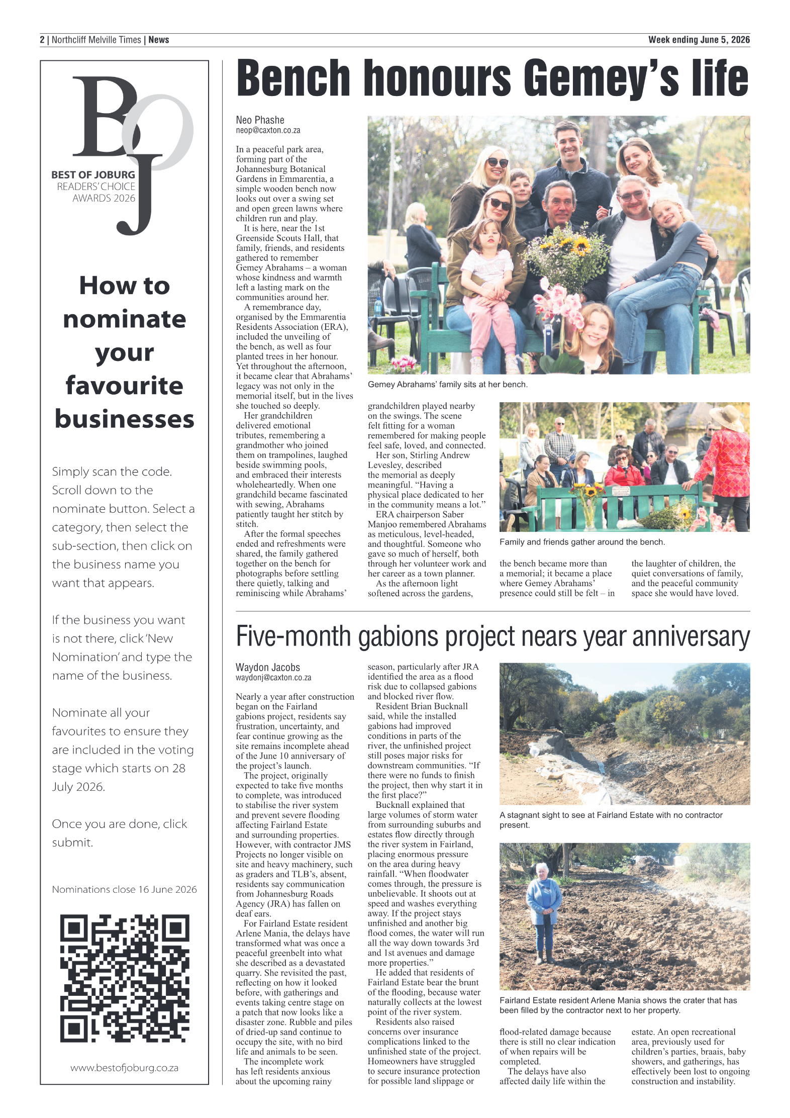 Northcliff Melville Times 5 June 2026 page 2
