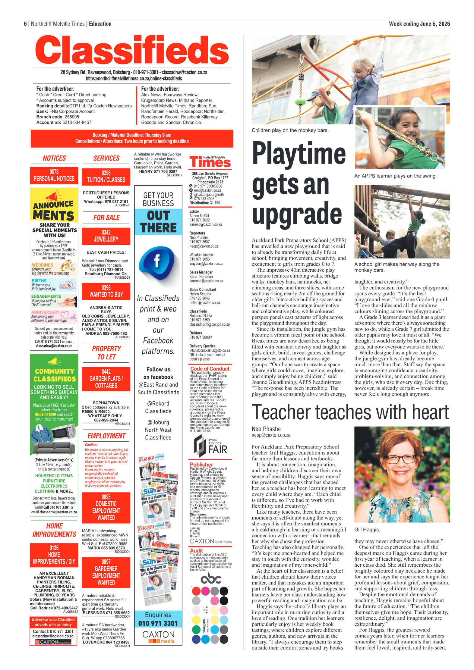 Northcliff Melville Times 5 June 2026 page 6
