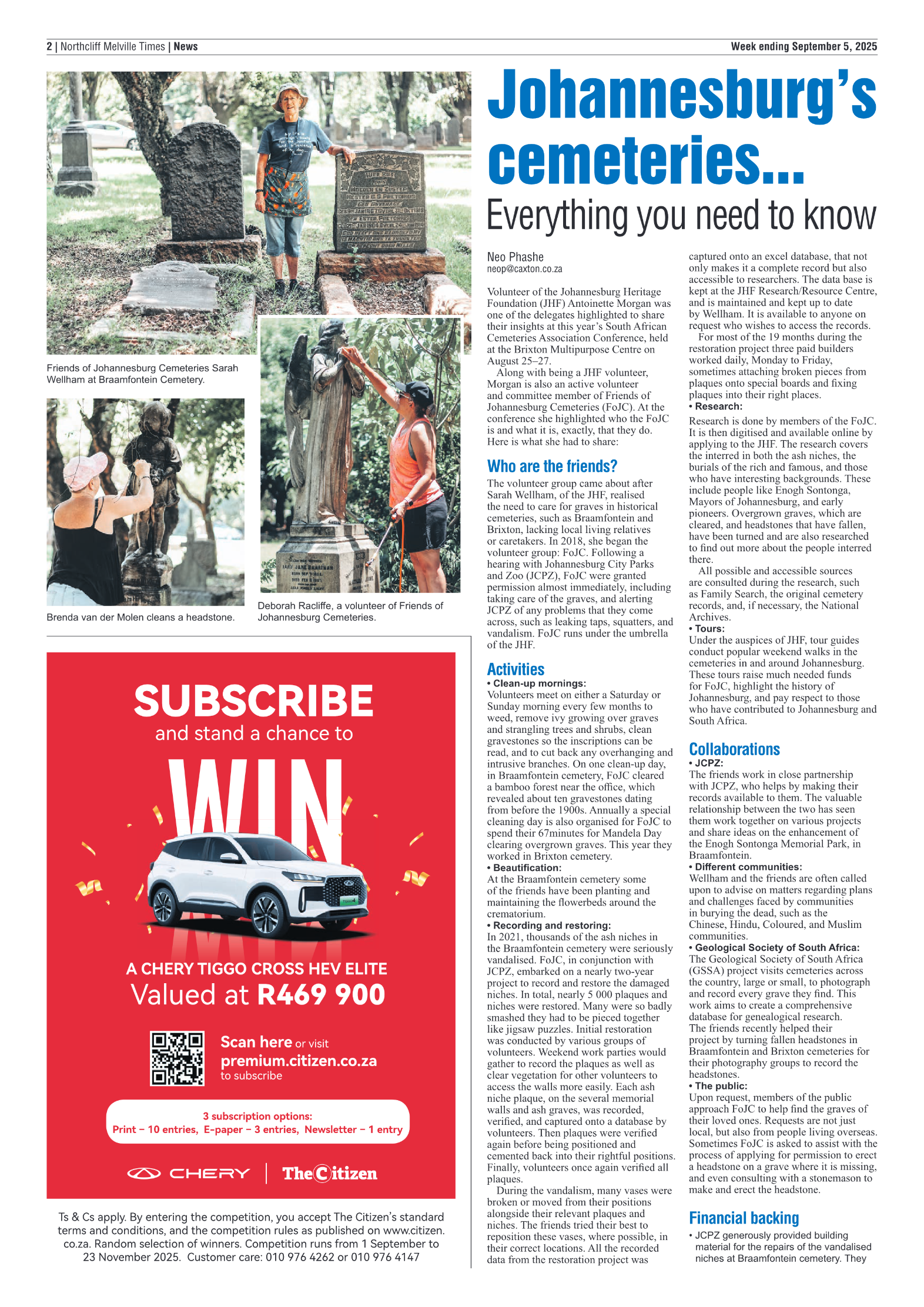 Northcliff Melville Times 5 September 2025 page 2