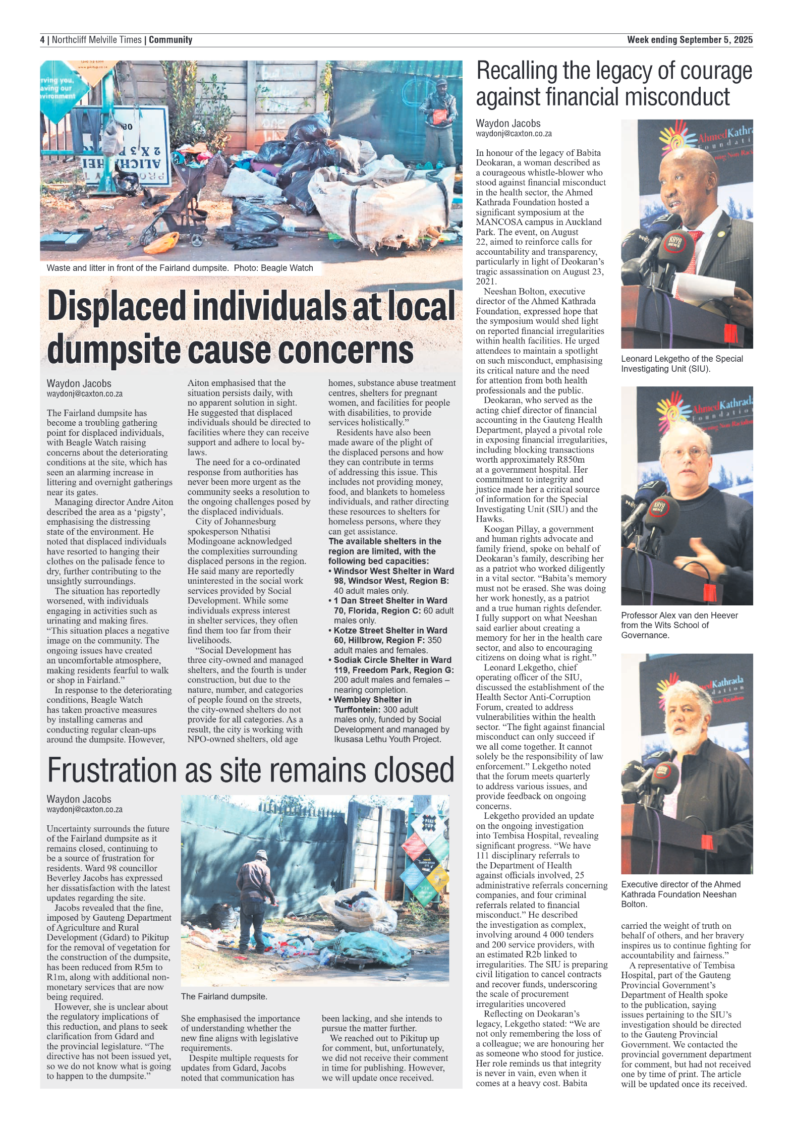 Northcliff Melville Times 5 September 2025 page 4